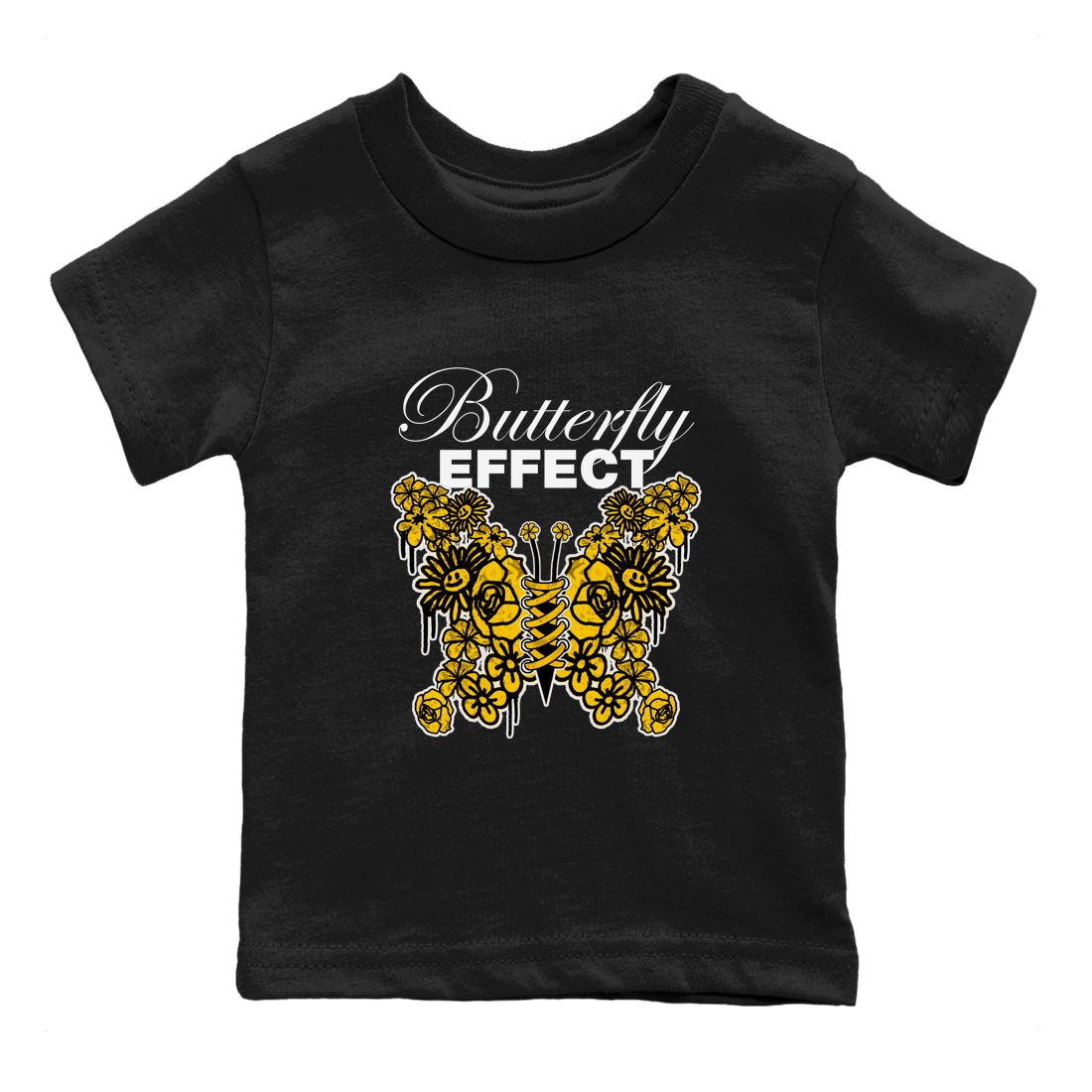 Butterfly Effect snkmatch Tee Kids - Air Jordan 6 Yellow Ochre