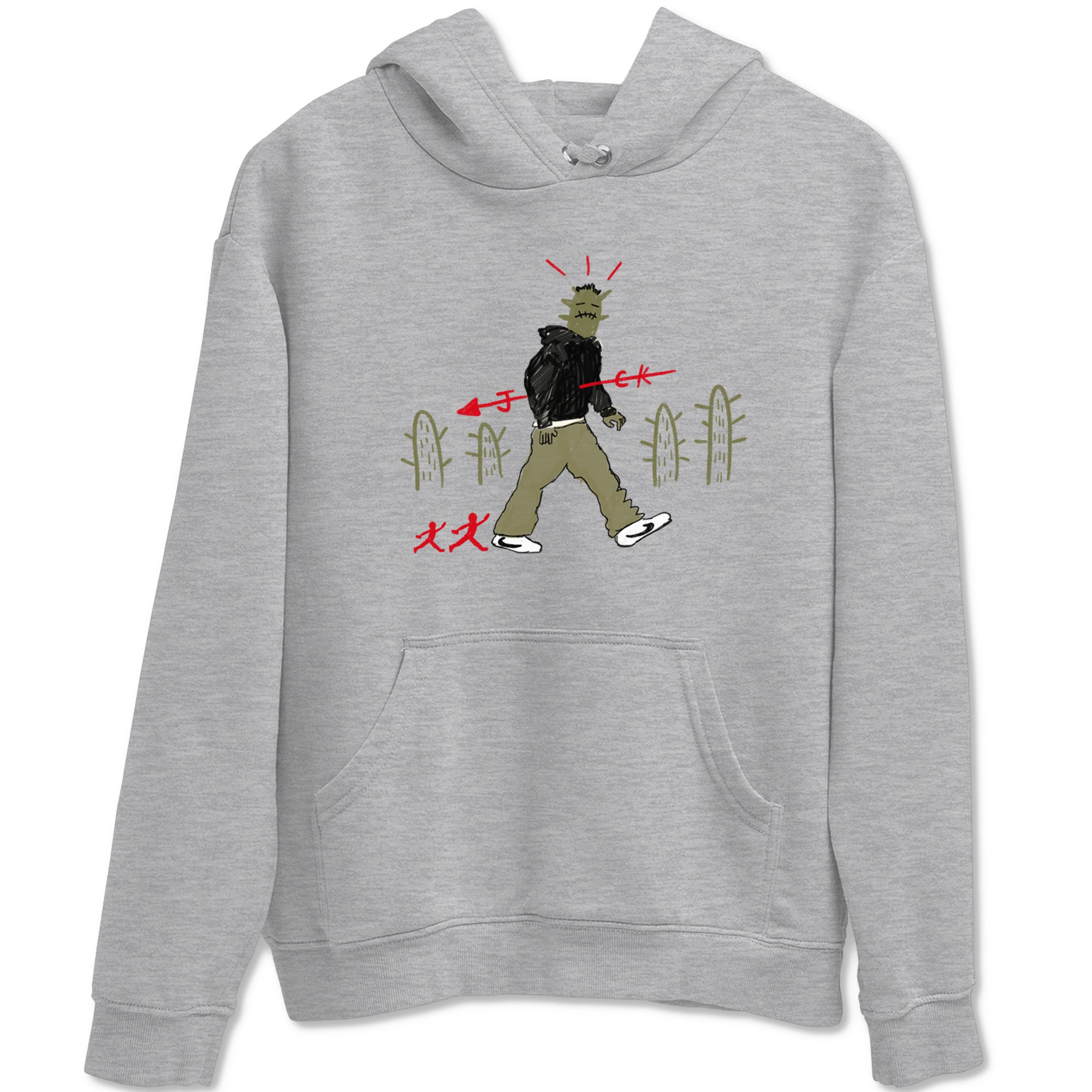 Cactus Man snkmatch Tees - Air Jordan 1 Travis Scott Medium Olive