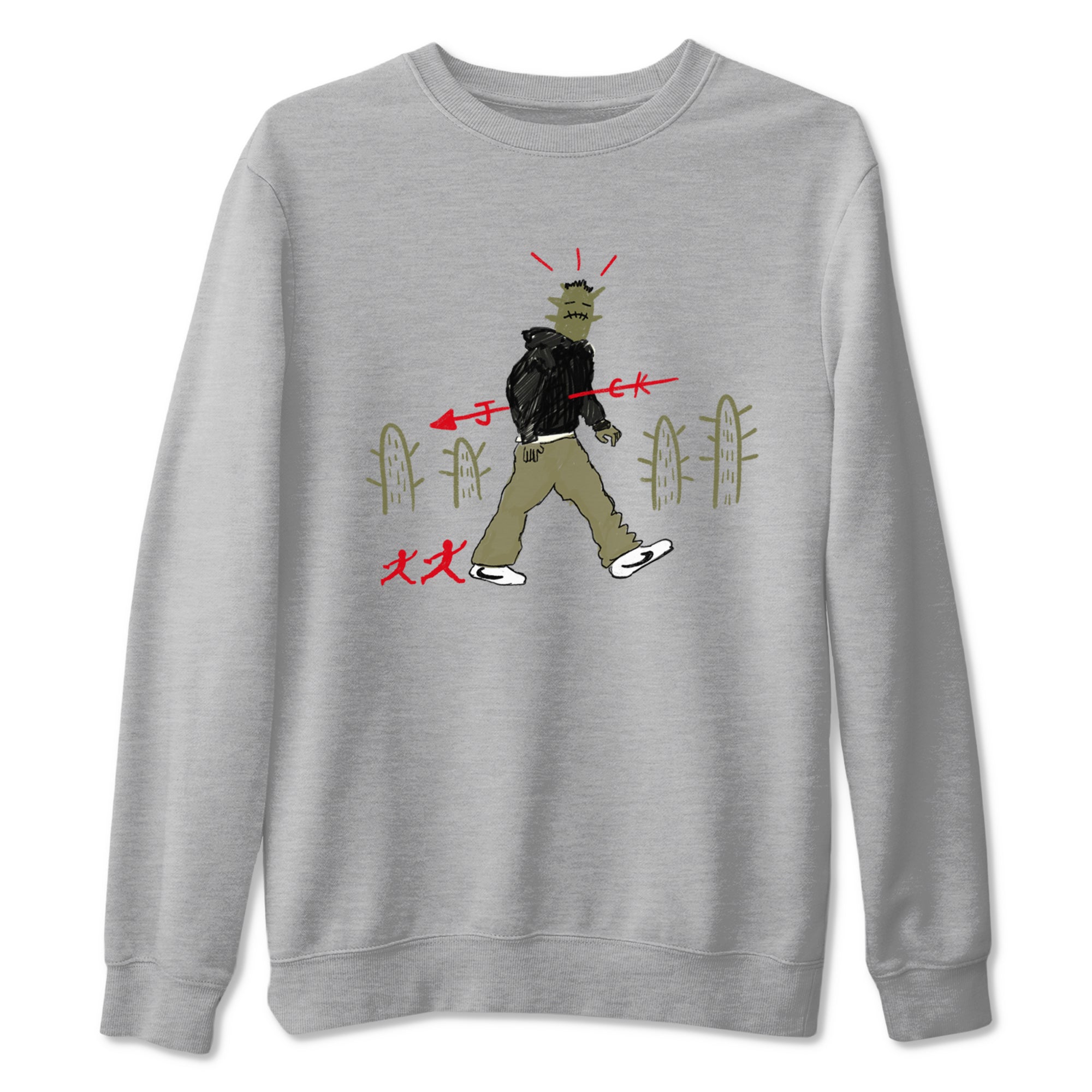 Cactus Man snkmatch Tees - Air Jordan 1 Travis Scott Medium Olive