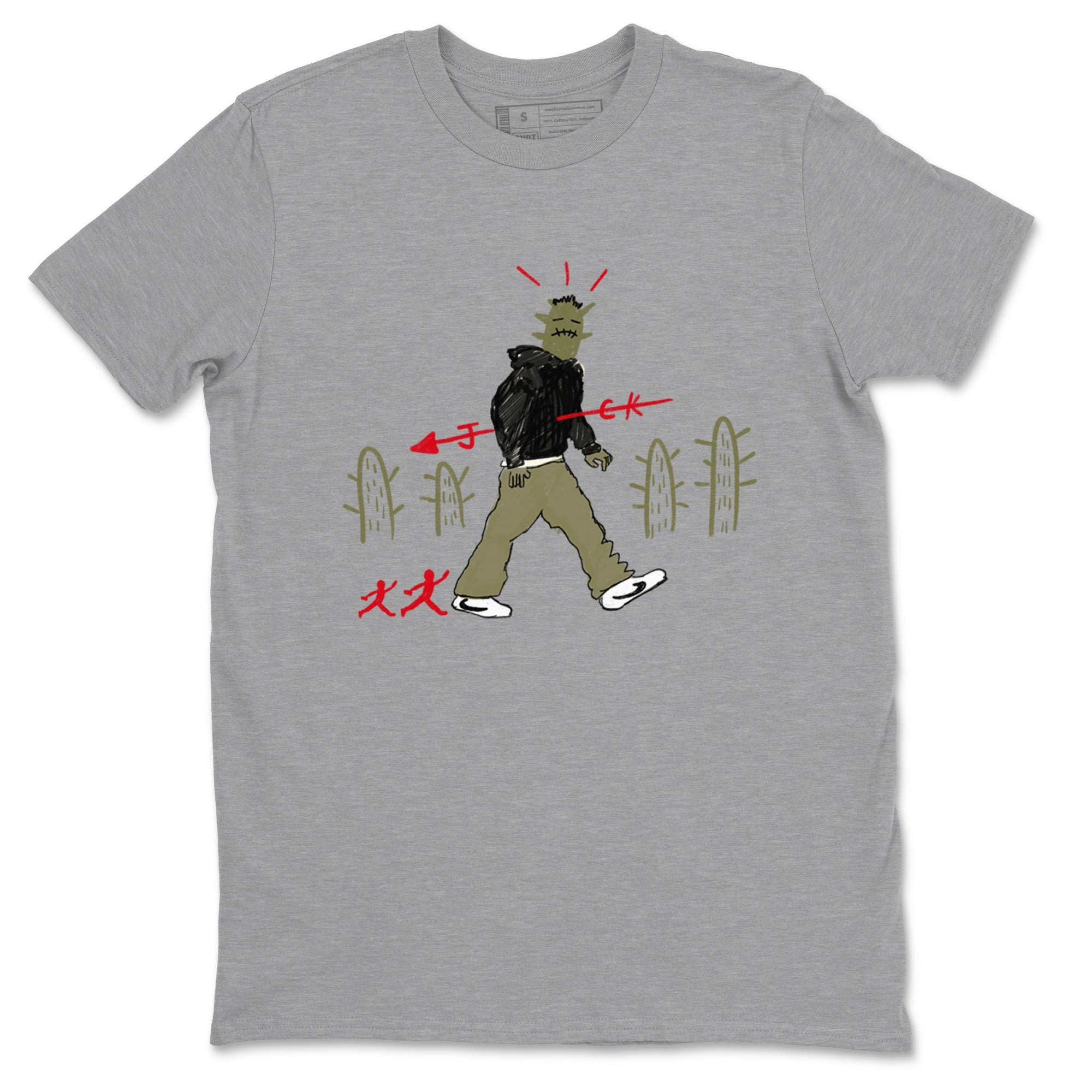 Cactus Man snkmatch Tees - Air Jordan 1 Travis Scott Medium Olive