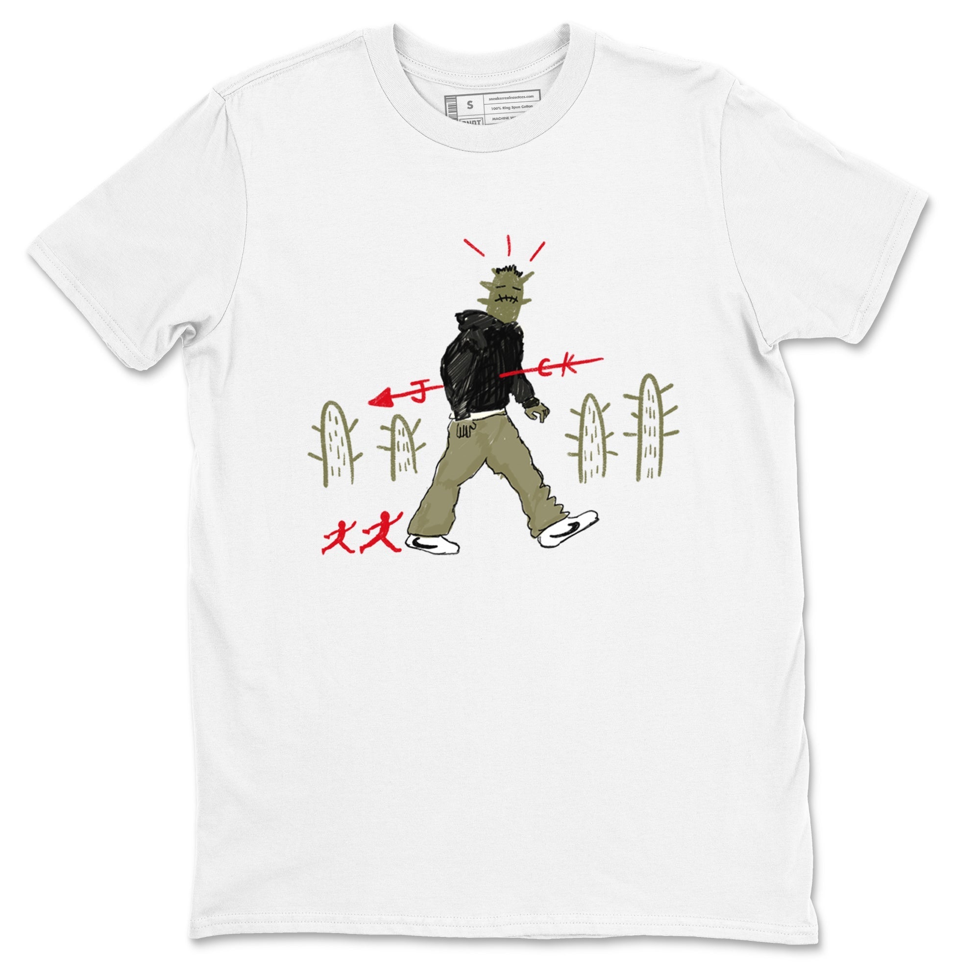 Cactus Man snkmatch Tees - Air Jordan 1 Travis Scott Medium Olive