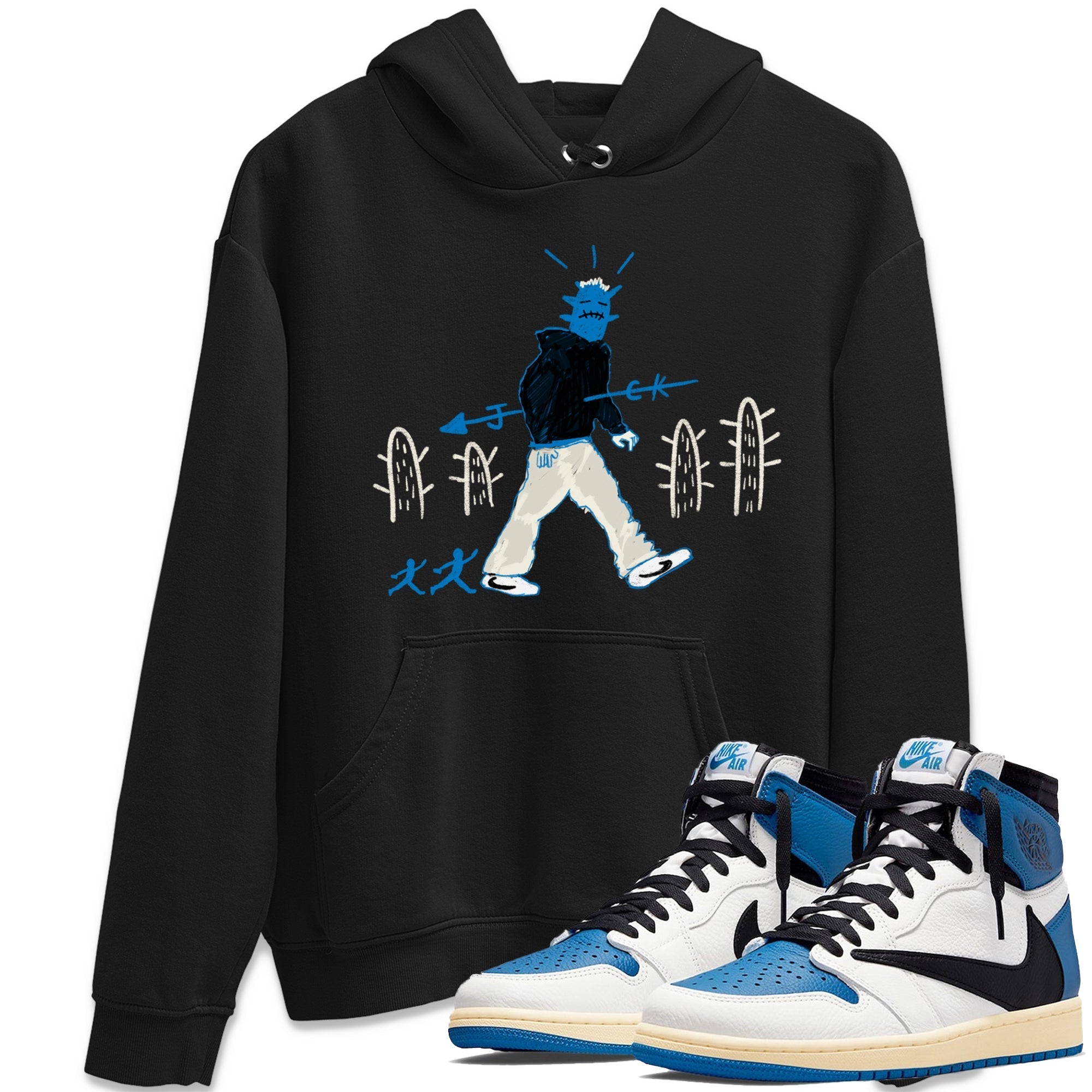 Cactus Man snkmatch Tees - Air Jordan 1 Travis Scott Fragment