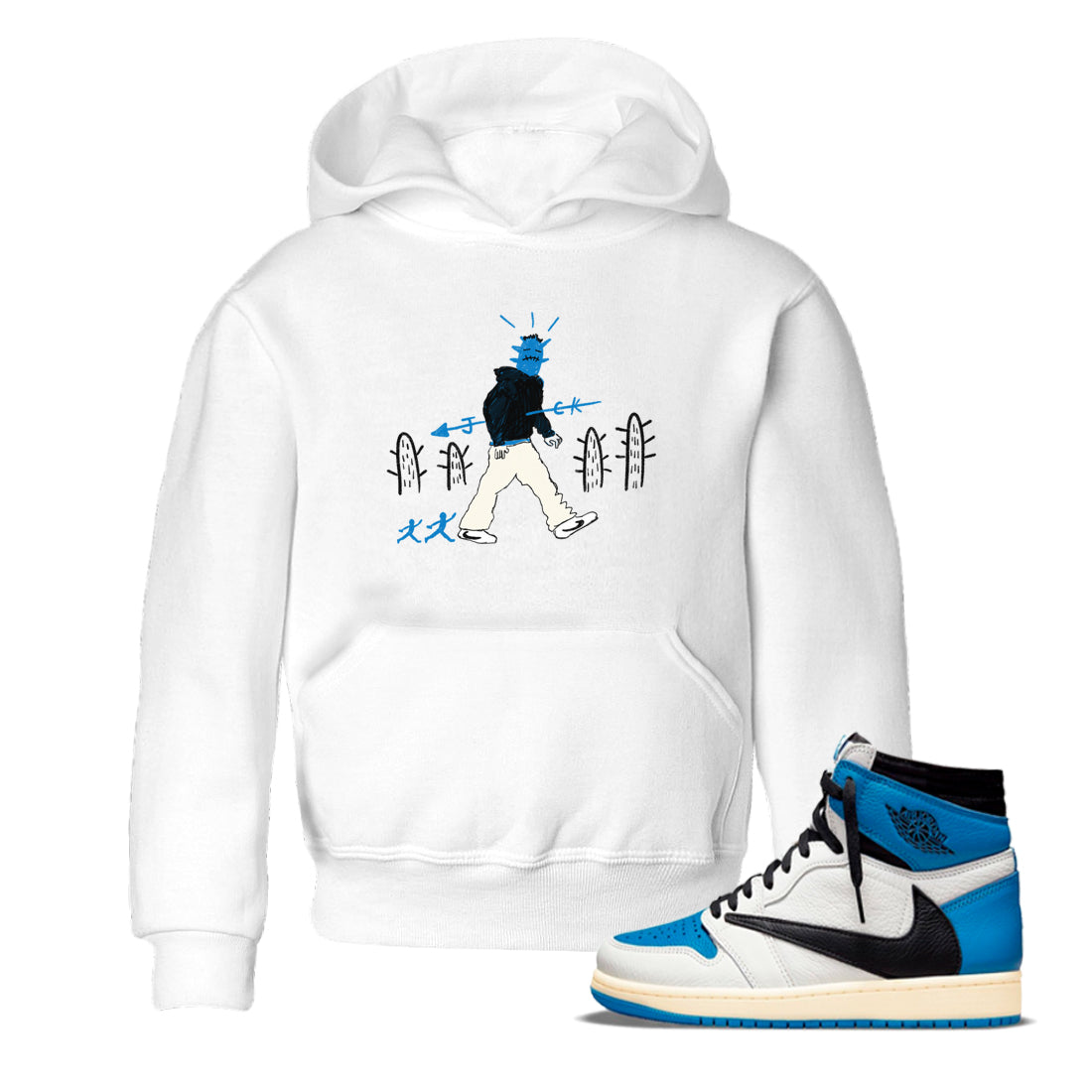 Cactus Man snkmatch Tees Kids - Air Jordan 1 Travis Scott Fragment