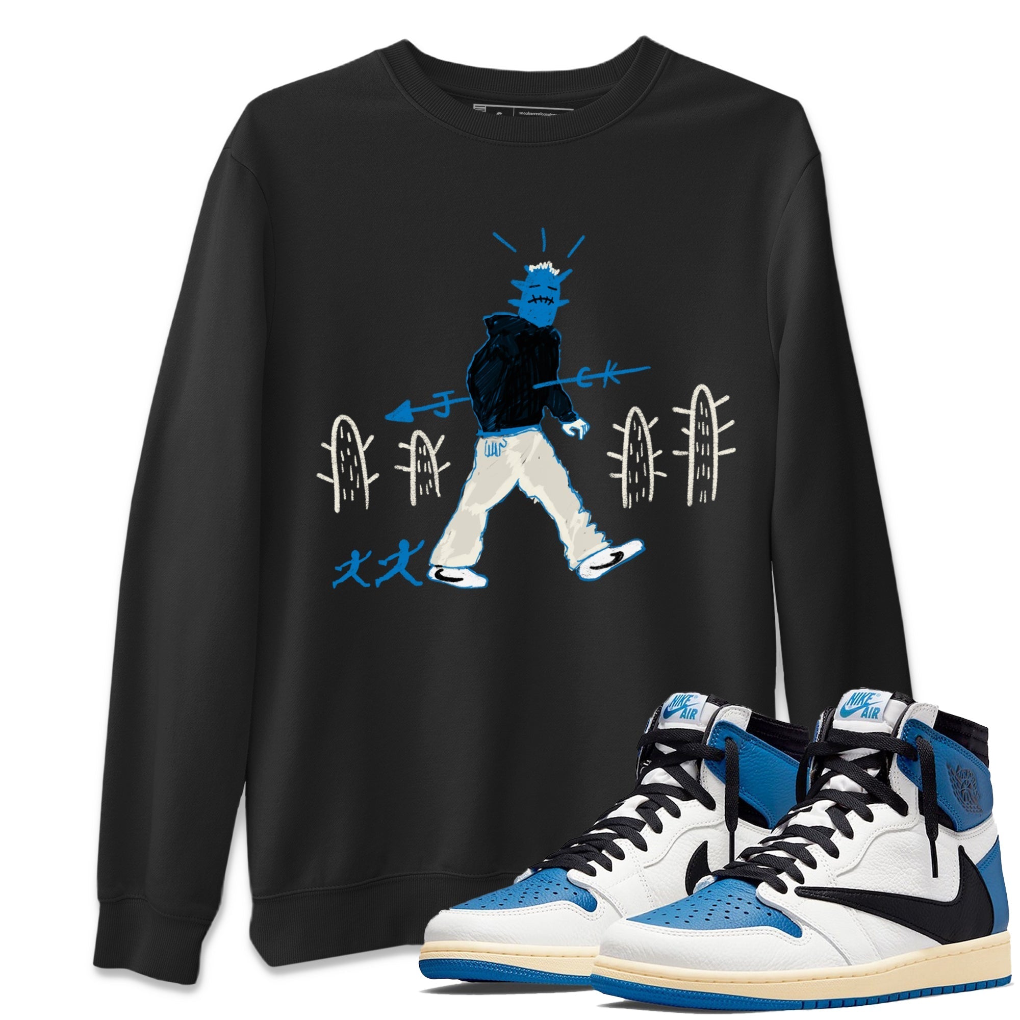 Cactus Man snkmatch Tees - Air Jordan 1 Travis Scott Fragment