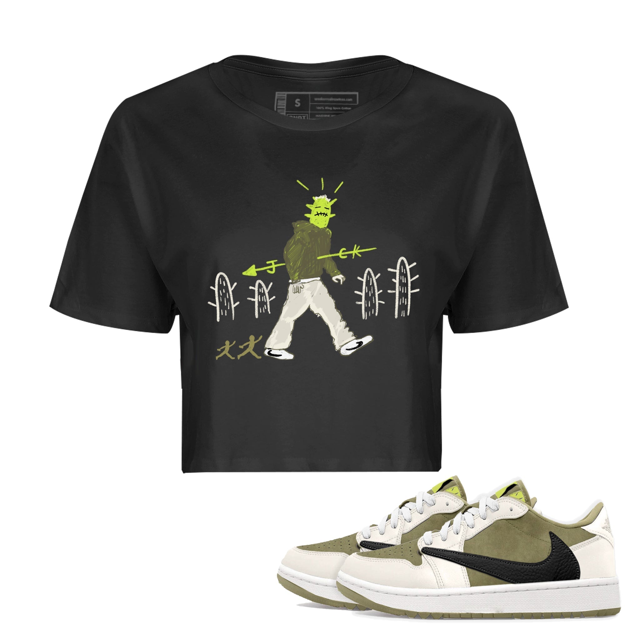Cactus Man snkmatch Women's Top - Air Jordan 1 Travis Scott Golf