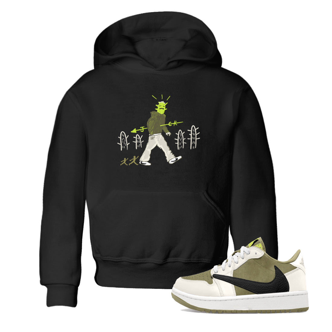 Cactus Man snkmatch Tees Kids - Air Jordan 1 Travis Scott Golf
