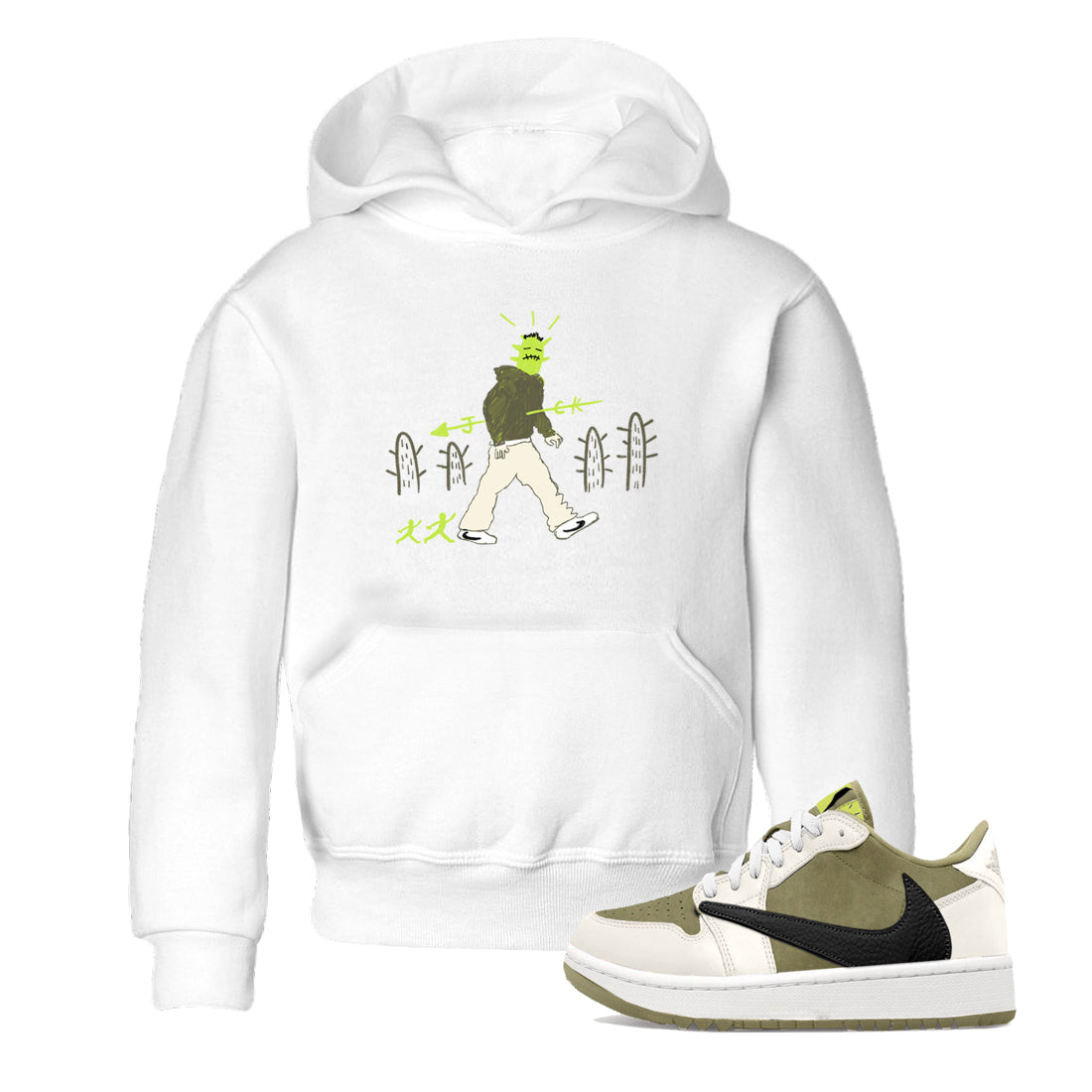 Cactus Man snkmatch Tees Kids - Air Jordan 1 Travis Scott Golf