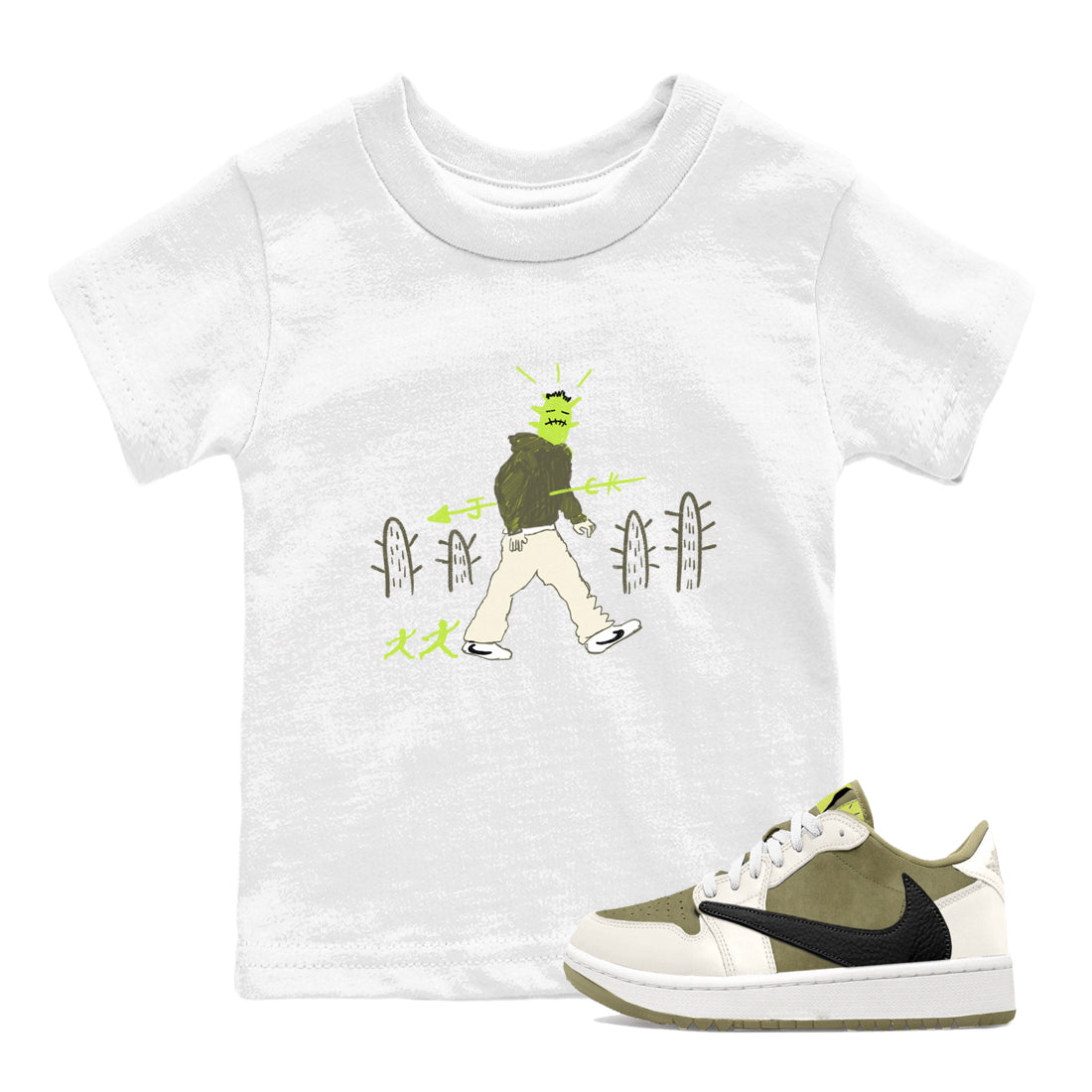 Cactus Man snkmatch Tees Kids - Air Jordan 1 Travis Scott Golf