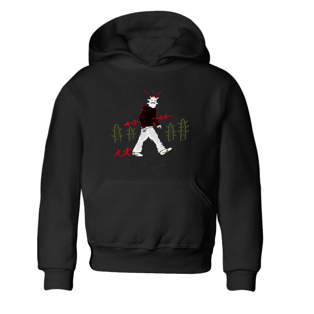 Cactus Man snkmatch Tees Kids - Air Jordan 1 Travis Scott Olive