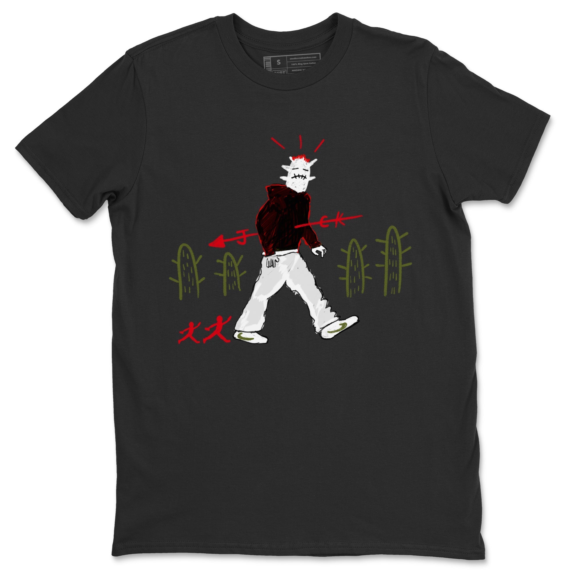 Cactus Man snkmatch Tees - Air Jordan 1 Travis Scott Olive