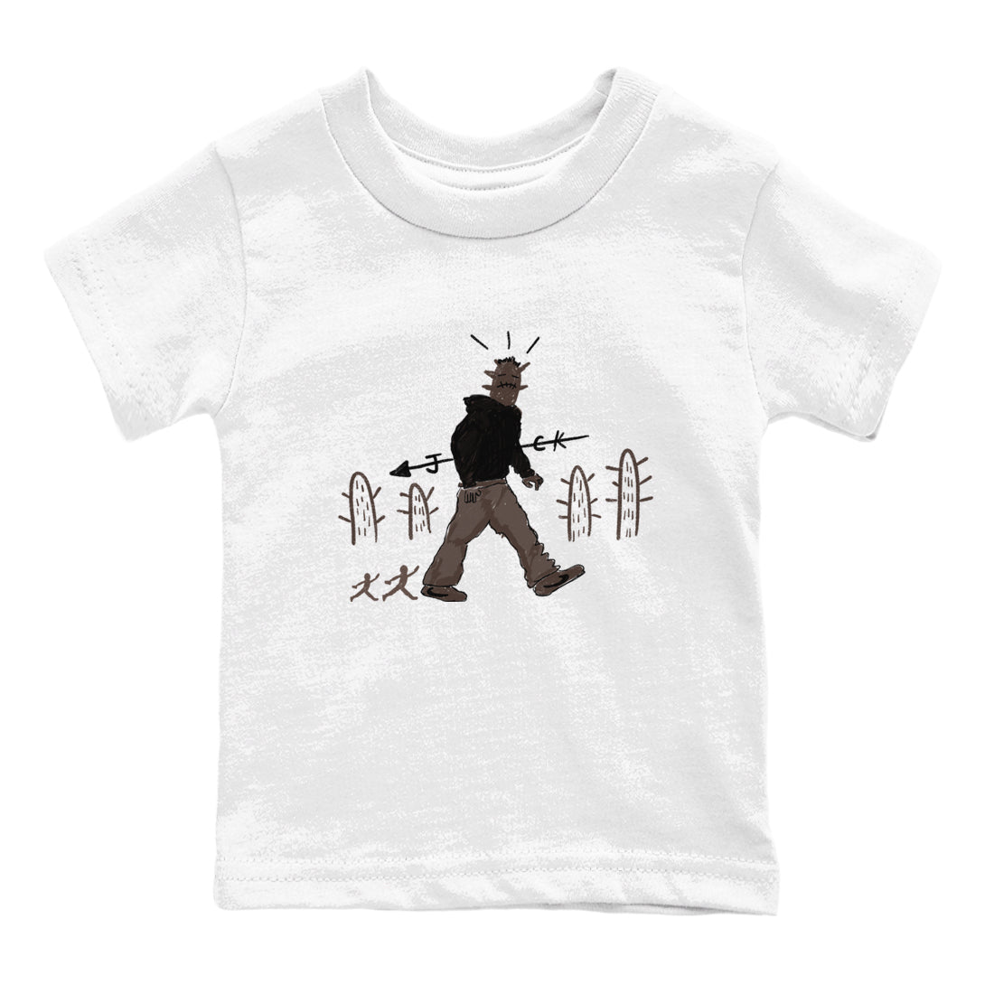 Cactus Man snkmatch Tees Kids - Air Jordan 1 Travis Scott Velvet Brown