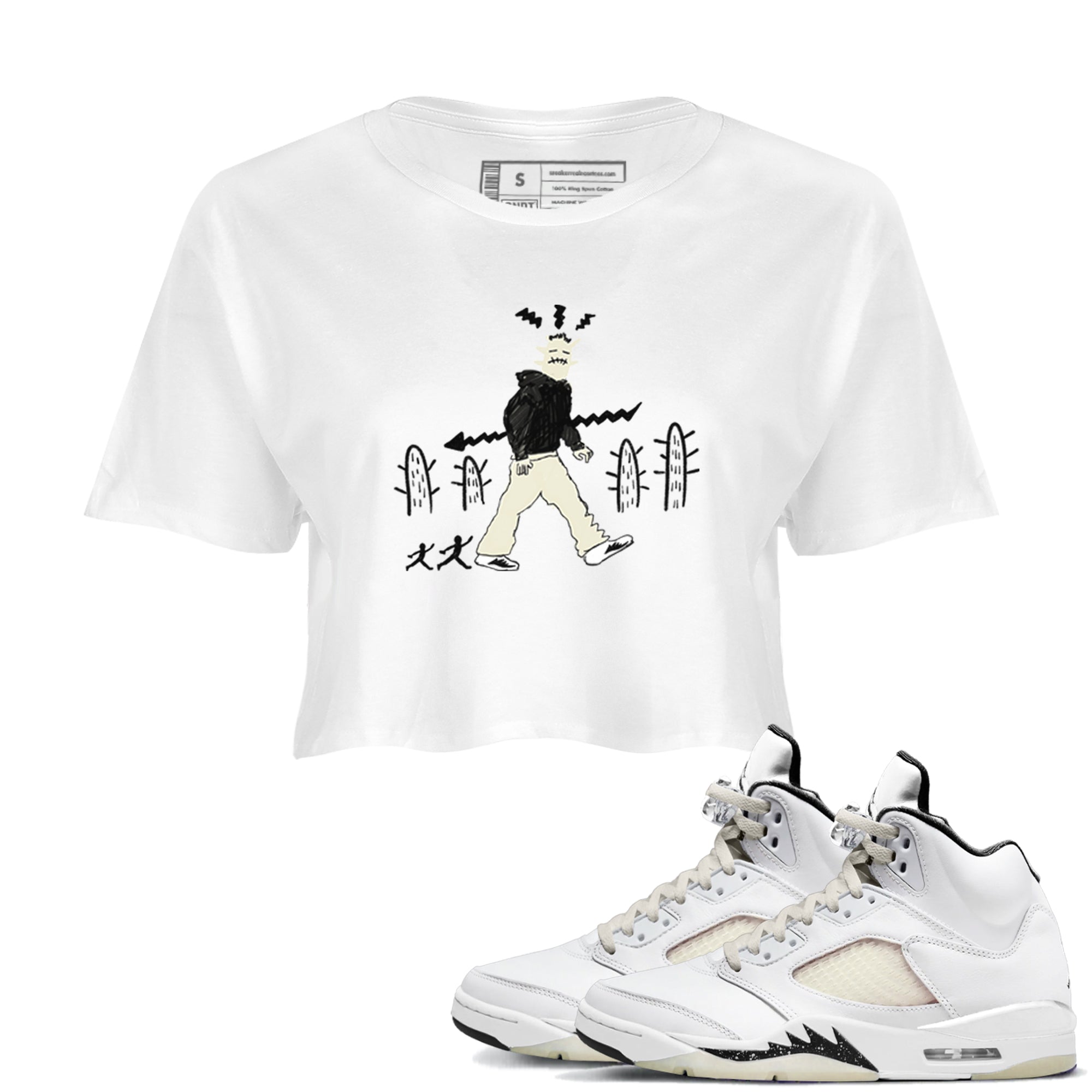 Cactus Man snkmatch Women's Top - Air Jordan 5 Sail
