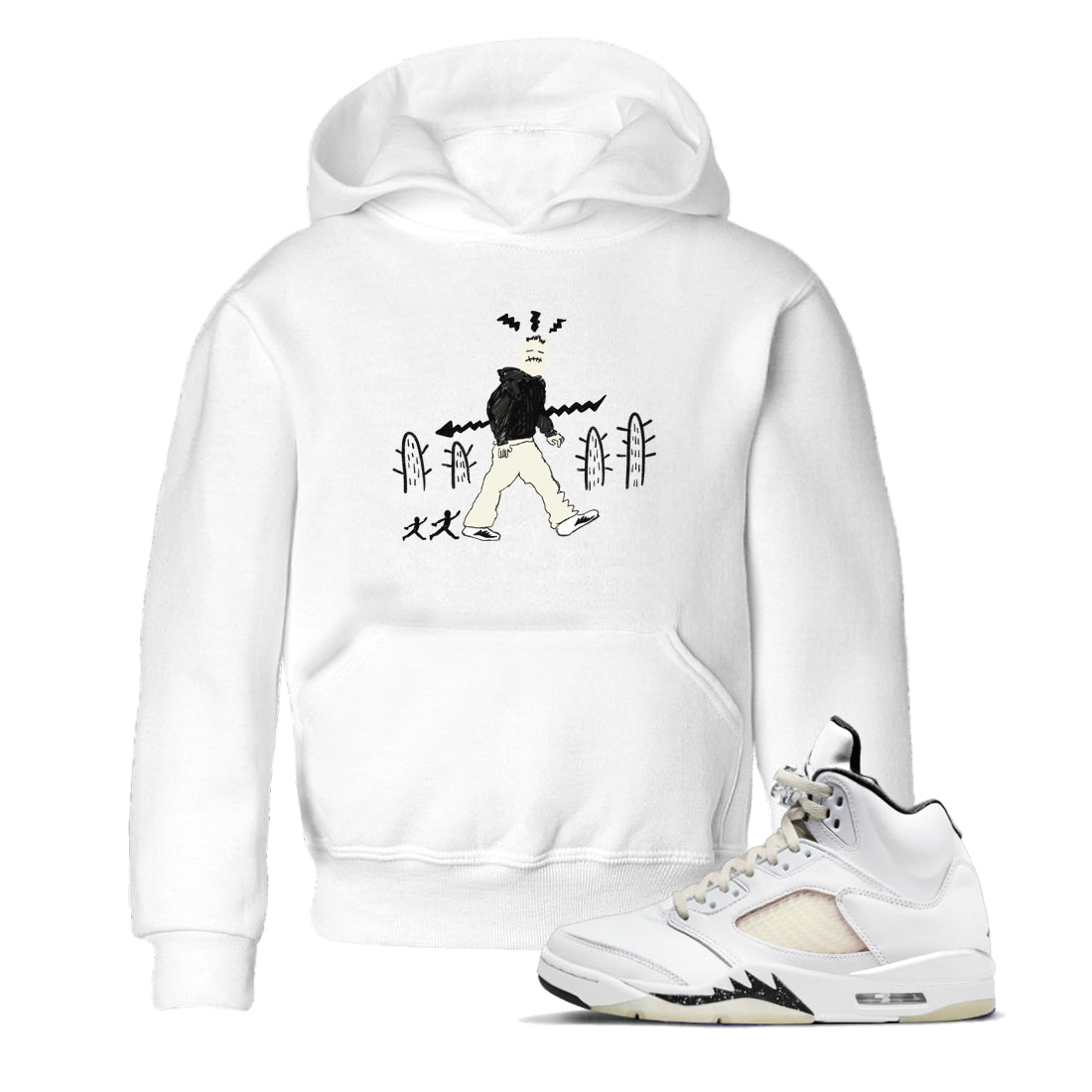 Cactus Man snkmatch Tees Kids - Air Jordan 5 Sail