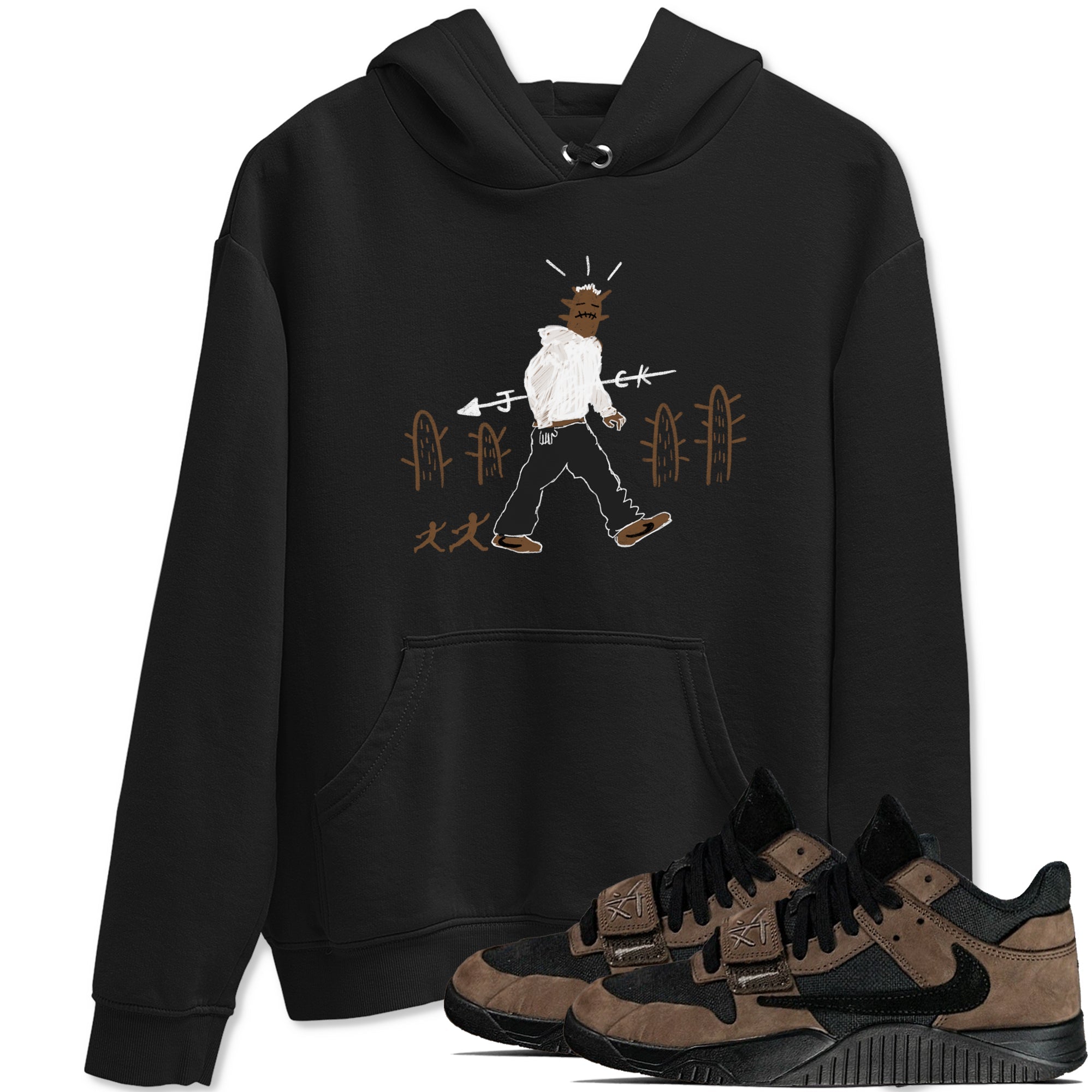 Cactus Man snkmatch Tees - Jordan Jumpman Jack Travis Scott Dark Mocha