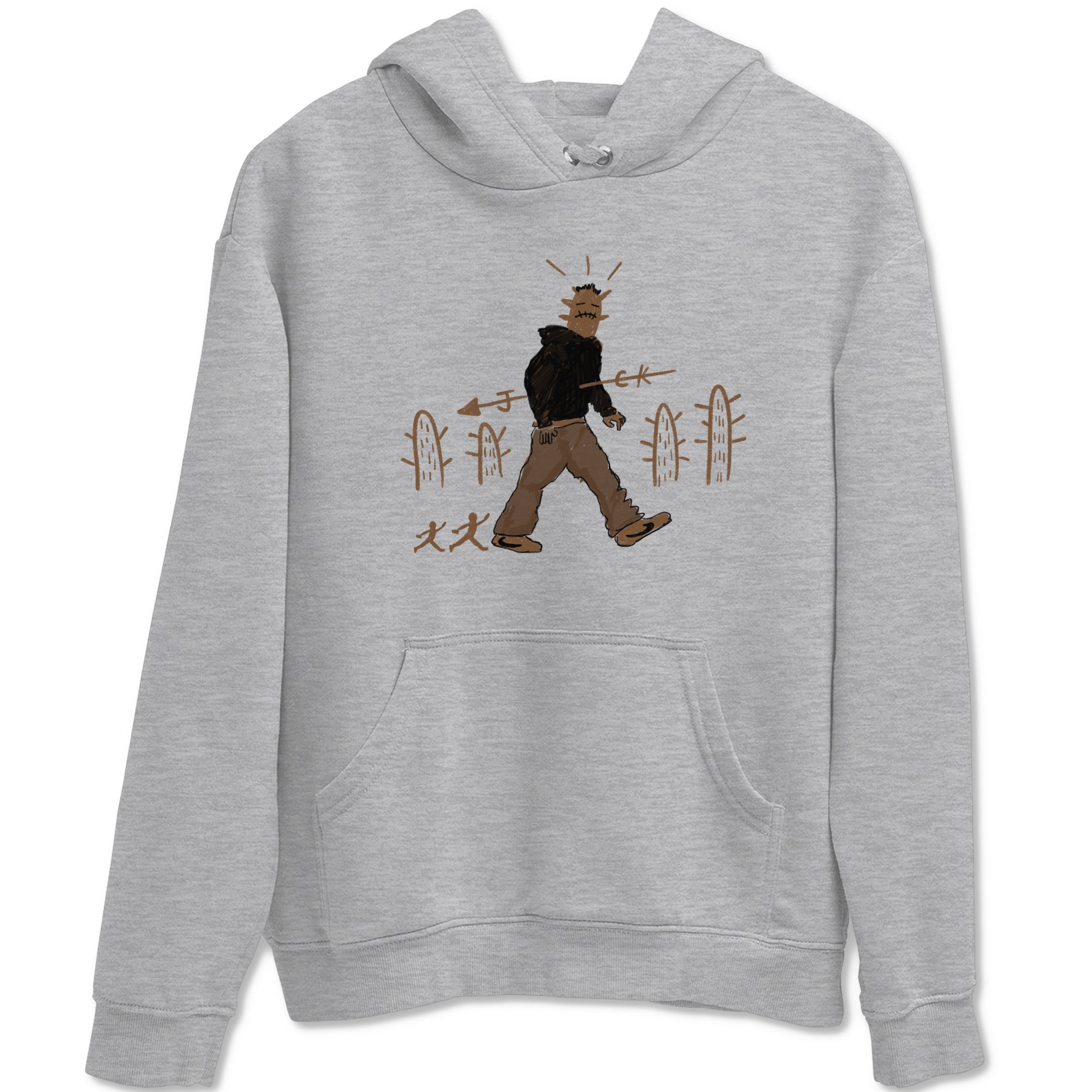 Cactus Man snkmatch Tees - Jordan Jumpman Jack Travis Scott Dark Mocha