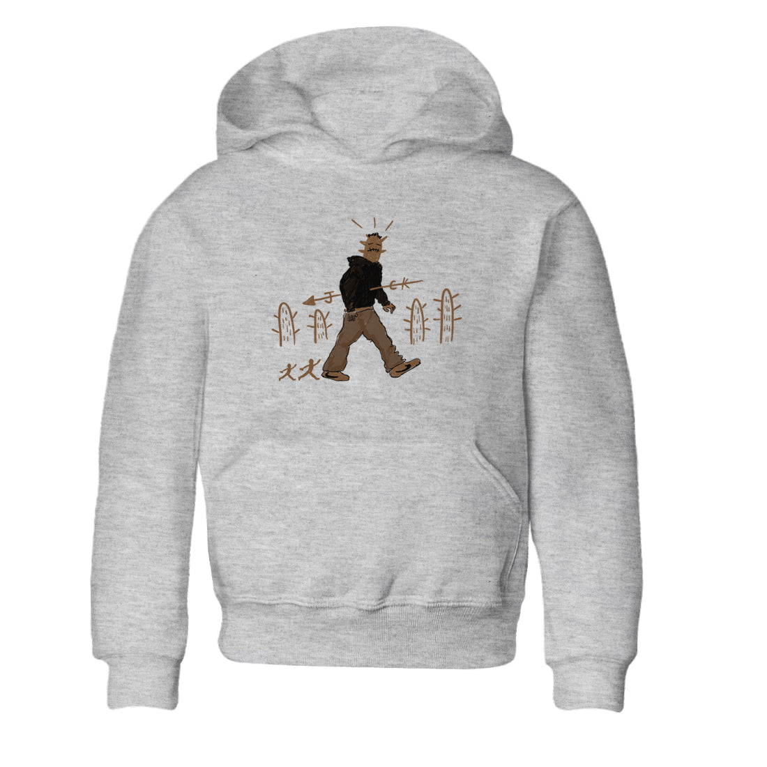 Cactus Man snkmatch Tees Kids - Jordan Jumpman Jack Travis Scott Dark Mocha