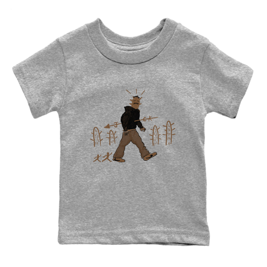 Cactus Man snkmatch Tees Kids - Jordan Jumpman Jack Travis Scott Dark Mocha