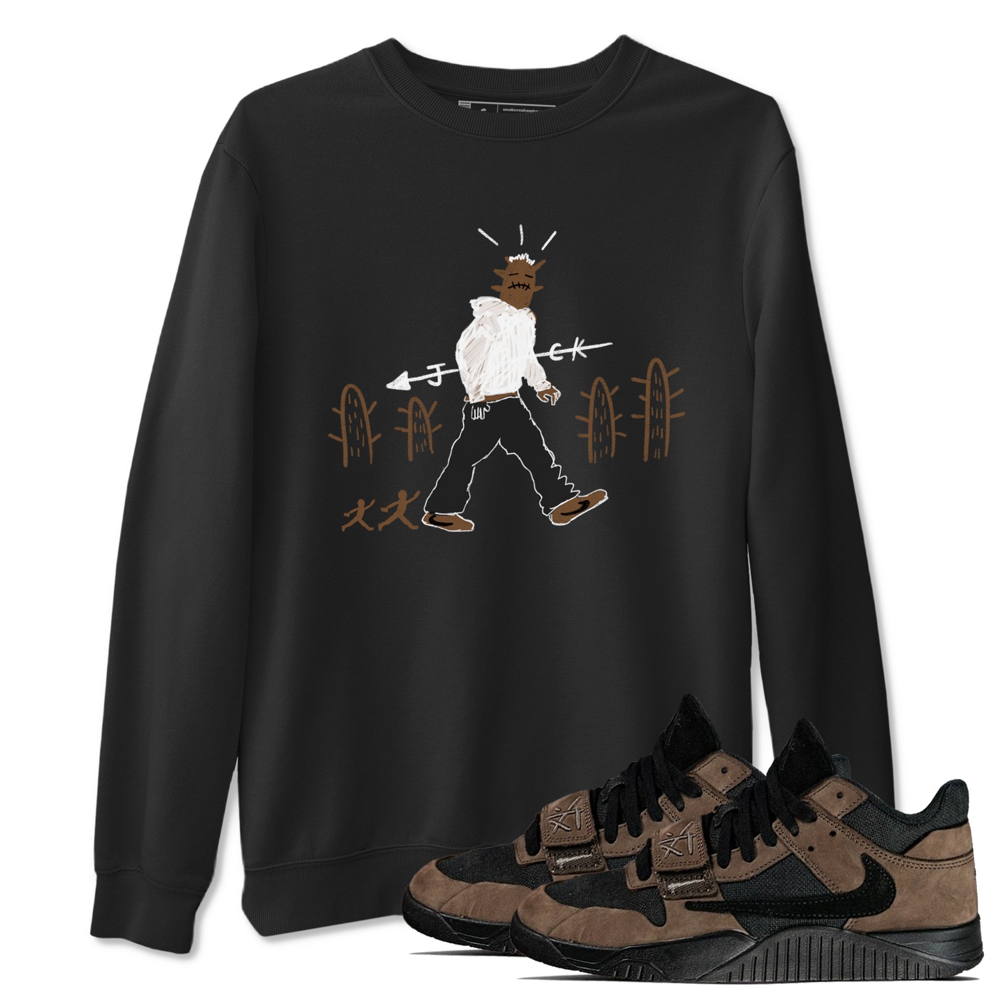 Cactus Man snkmatch Tees - Jordan Jumpman Jack Travis Scott Dark Mocha