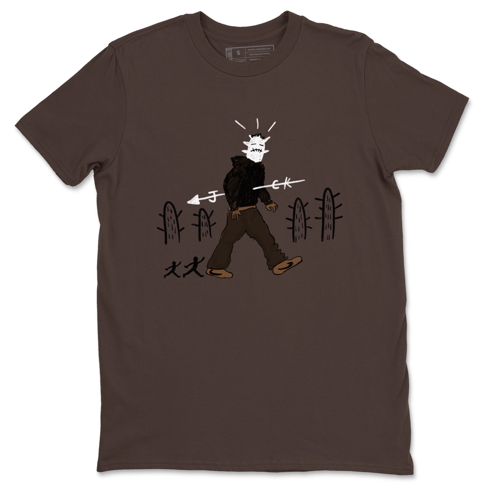 Cactus Man snkmatch Tees - Jordan Jumpman Jack Travis Scott Dark Mocha