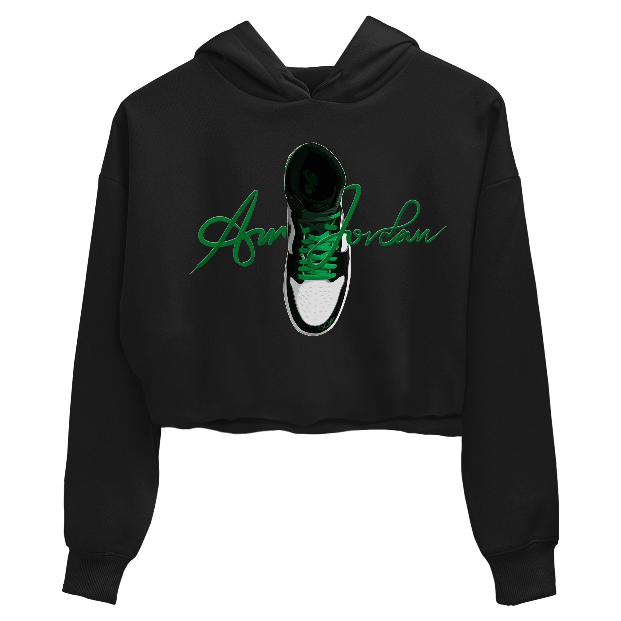 Caligraphy Shoe Lace Women's Tops - Air Jordan 1 Celtics