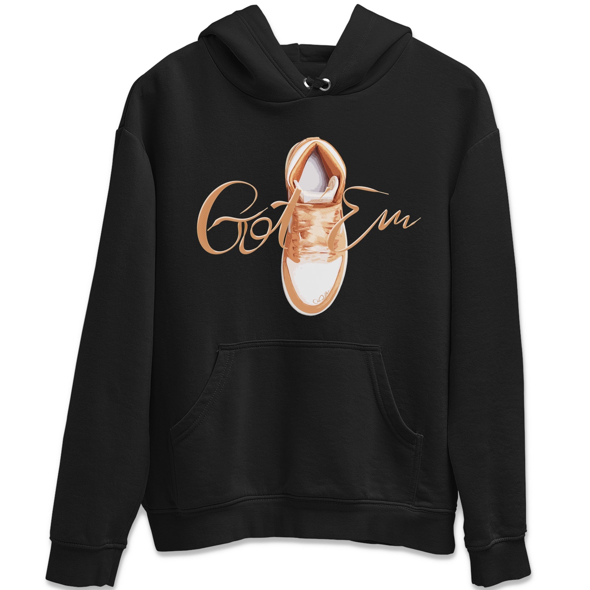 Caligraphy Shoe Lace snkmatch Tee - Air Jordan 1 Praline