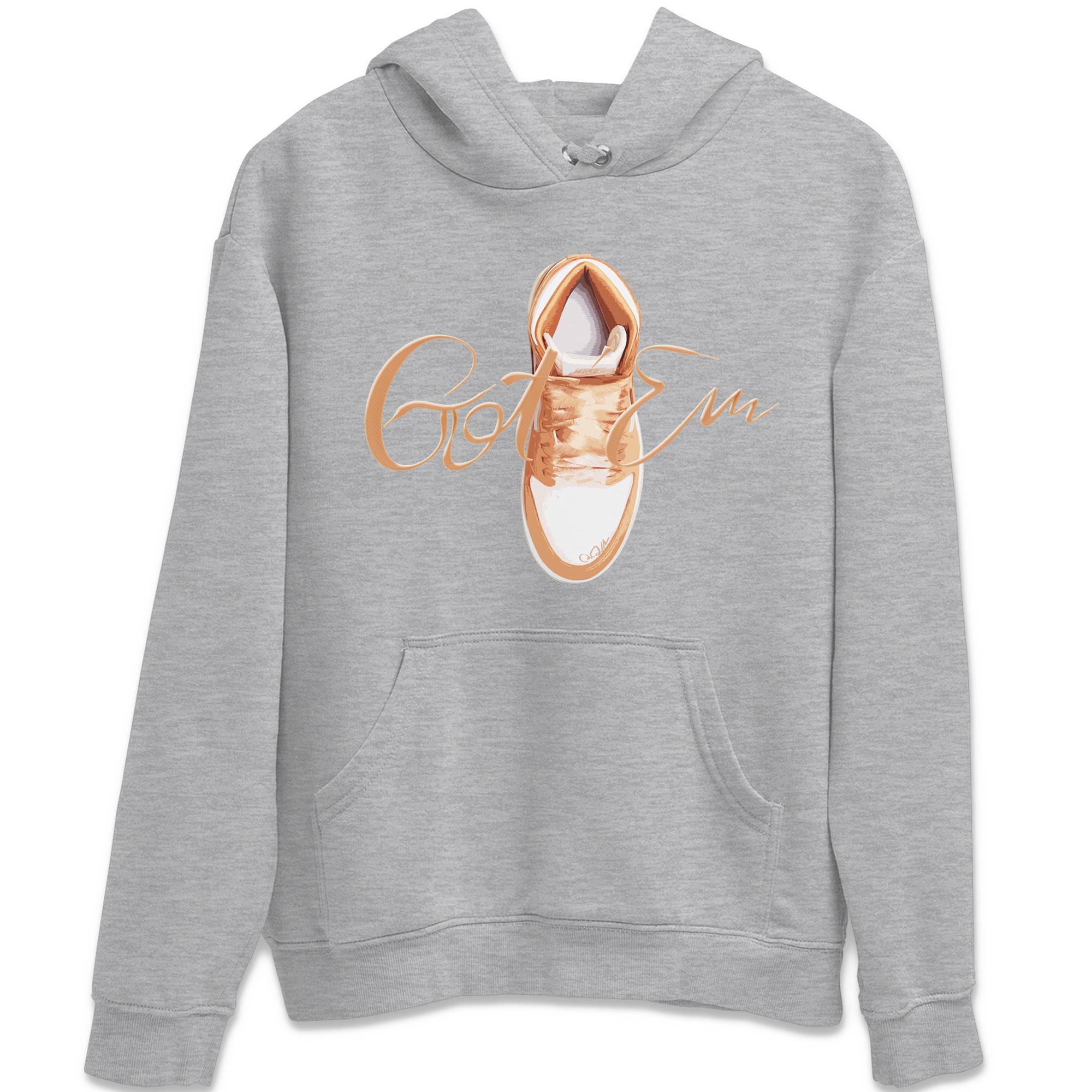 Caligraphy Shoe Lace snkmatch Tee - Air Jordan 1 Praline