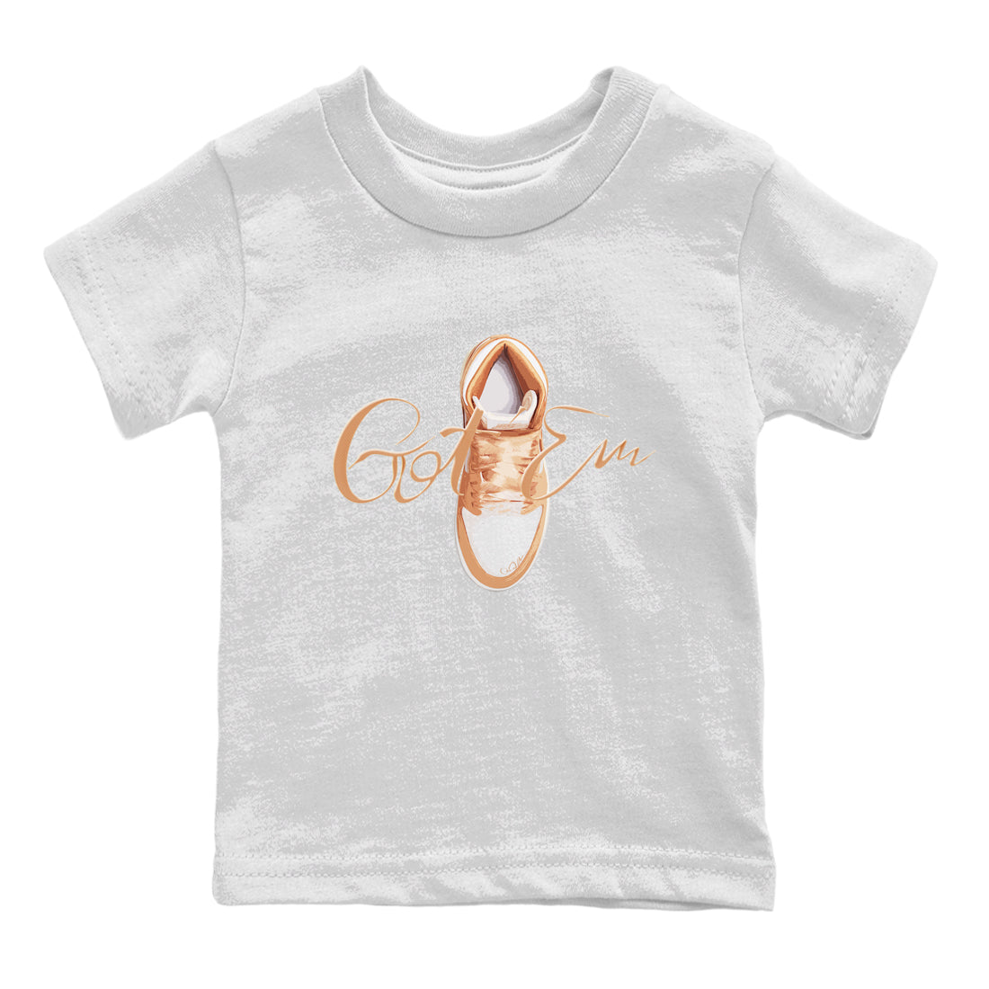Caligraphy Shoe Lace snkmatch Tee Kids - Air Jordan 1 Praline