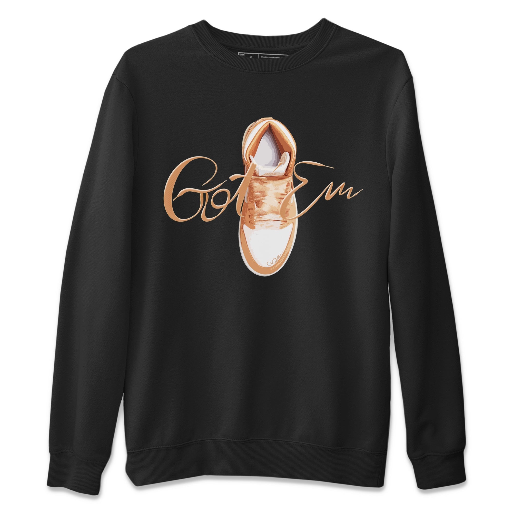 Caligraphy Shoe Lace snkmatch Tee - Air Jordan 1 Praline