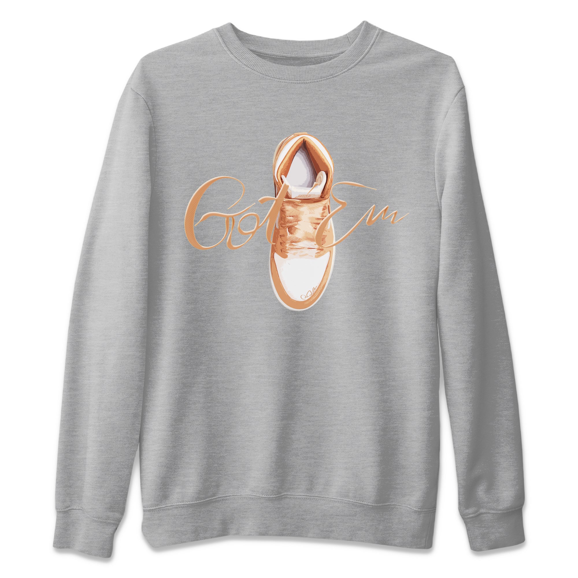 Caligraphy Shoe Lace snkmatch Tee - Air Jordan 1 Praline