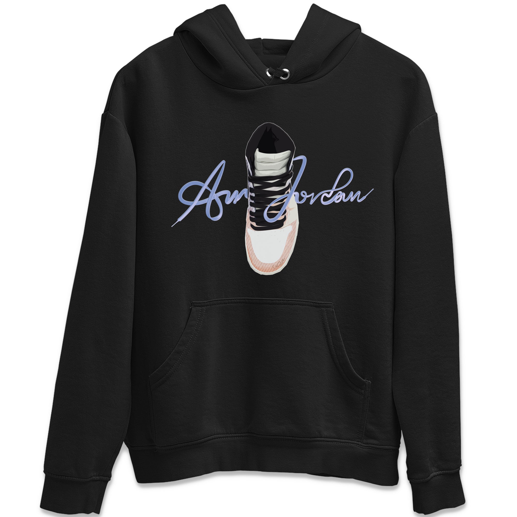 Caligraphy Shoe Lace Unisex Tops - Air Jordan 1 Skyline