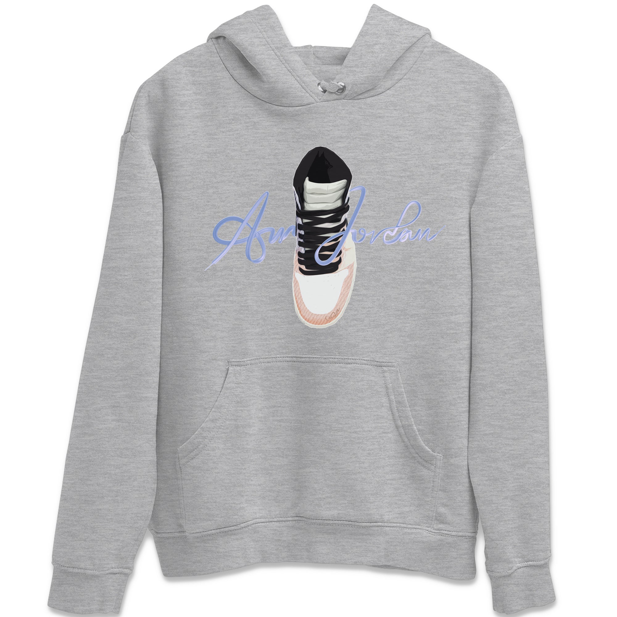 Caligraphy Shoe Lace Unisex Tops - Air Jordan 1 Skyline