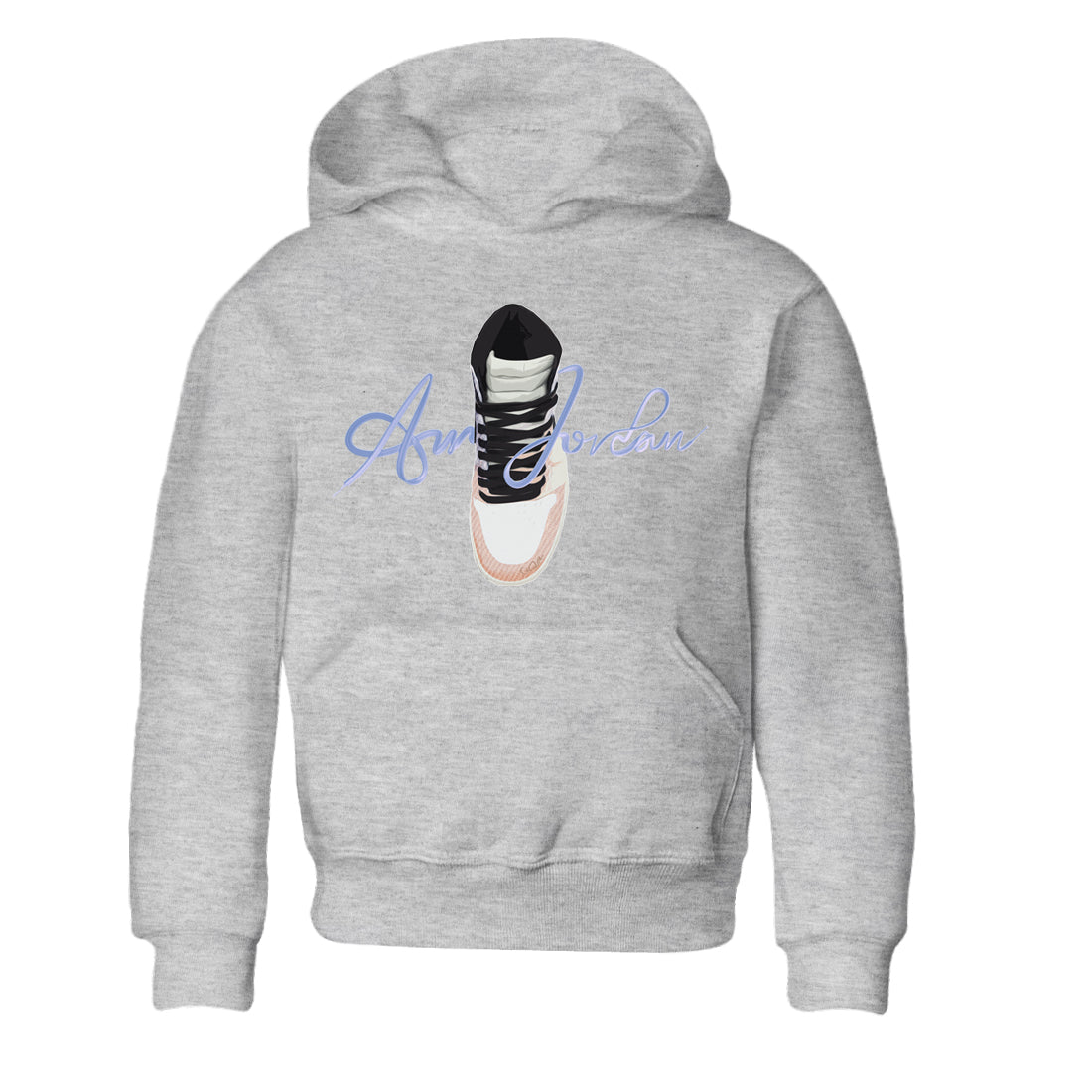Caligraphy Shoe Lace Kids Tops - Air Jordan 1 Skyline