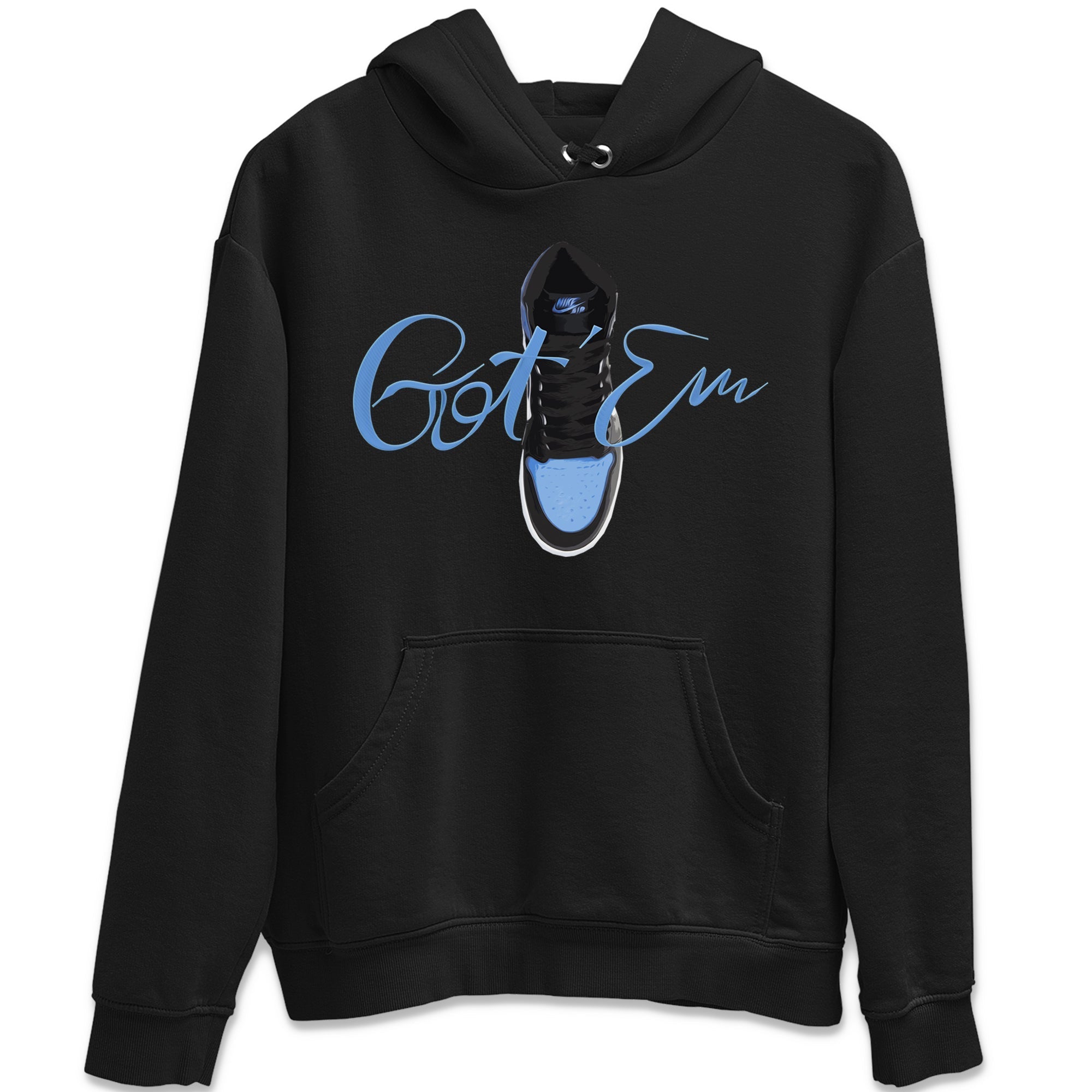 Caligraphy Shoe Lace Unisex Tops - Air Jordan 1 UNC Toe