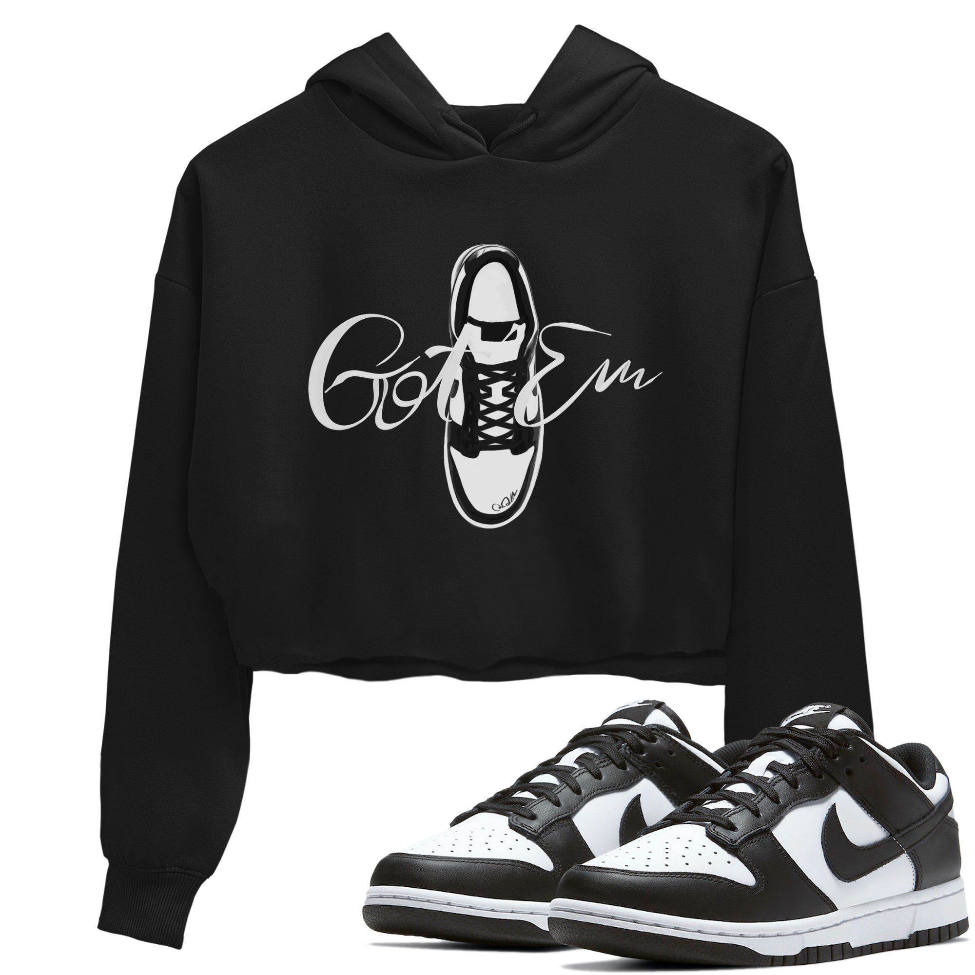 Caligraphy Shoe Lace Women's Tops - Dunk Panda
