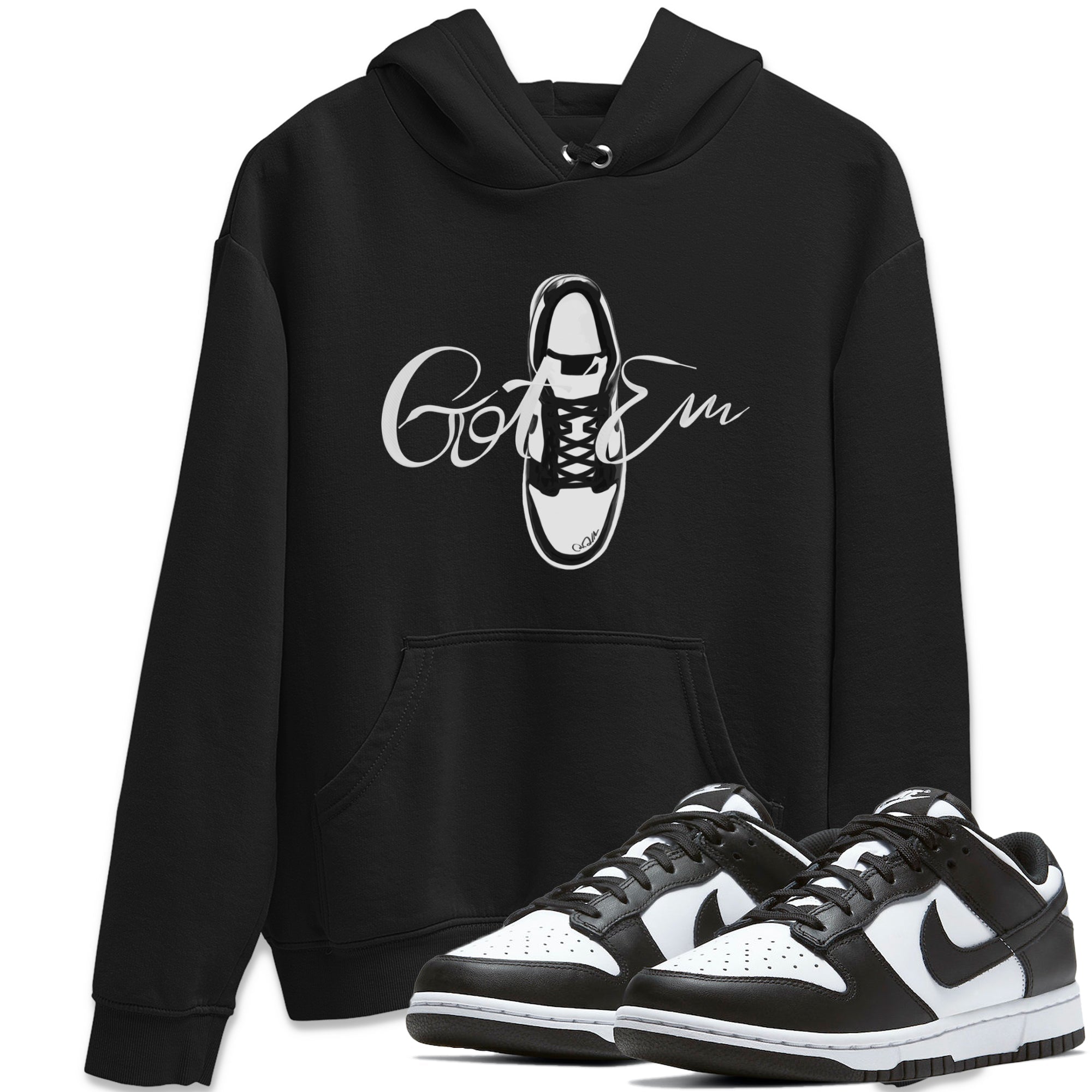Caligraphy Shoe Lace Unisex Tops - Dunk Panda