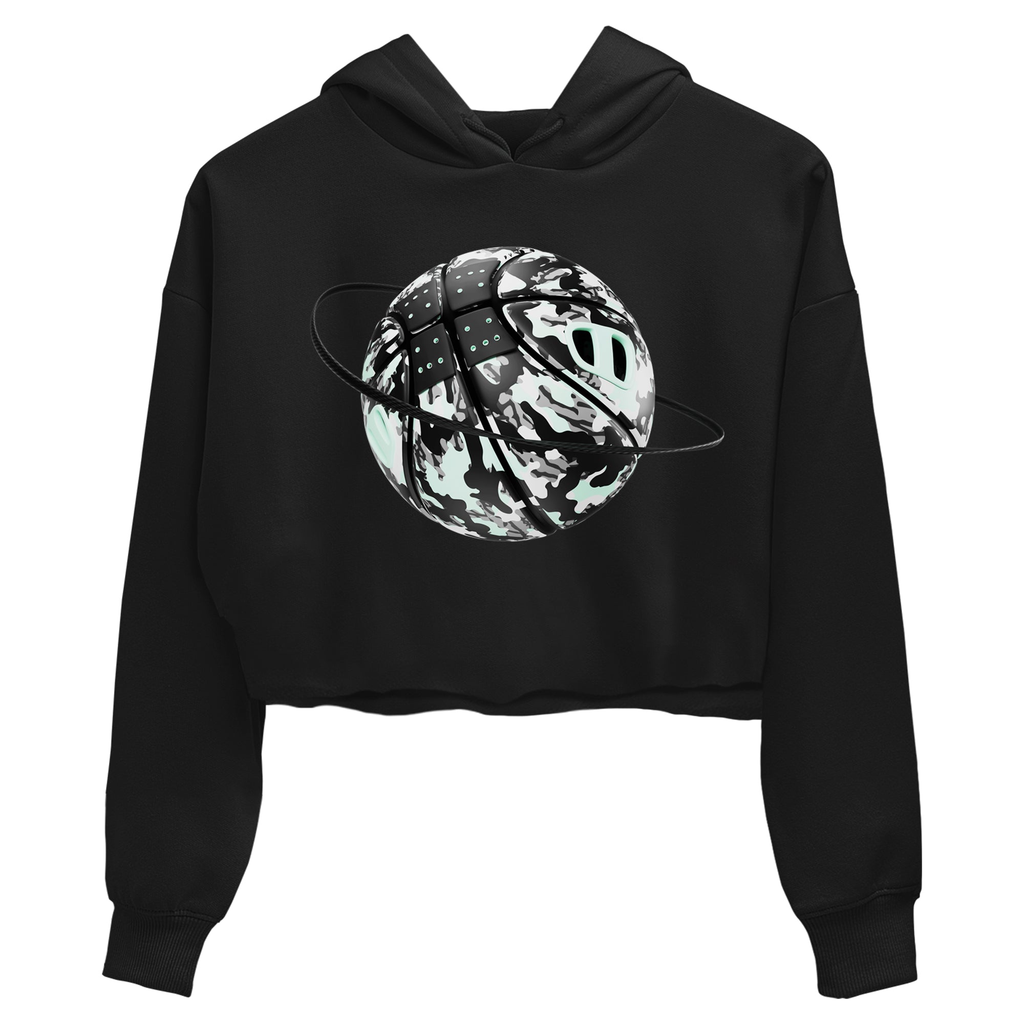 Camo Basketball Planet snkmatch Women's Top - Air Jordan 3 Green Glow