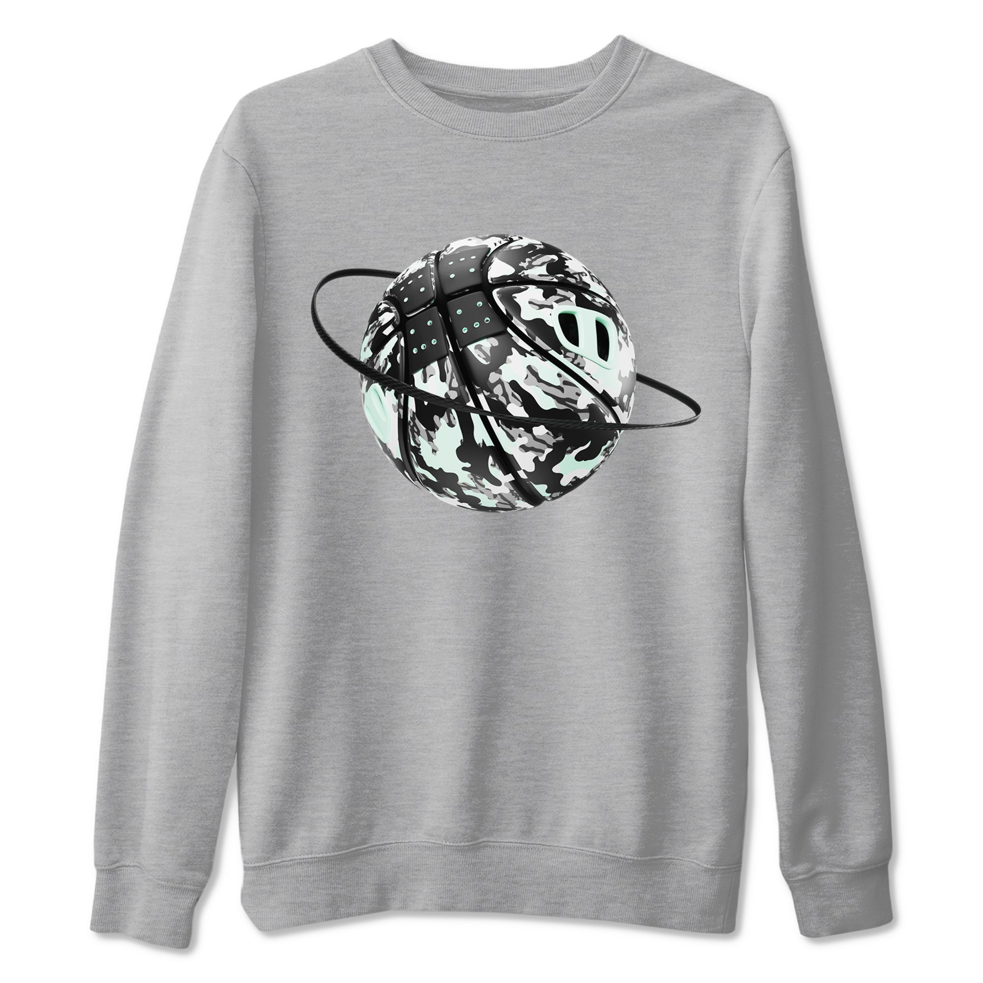 Camo Basketball Planet snkmatch Tees - Air Jordan 3 Green Glow