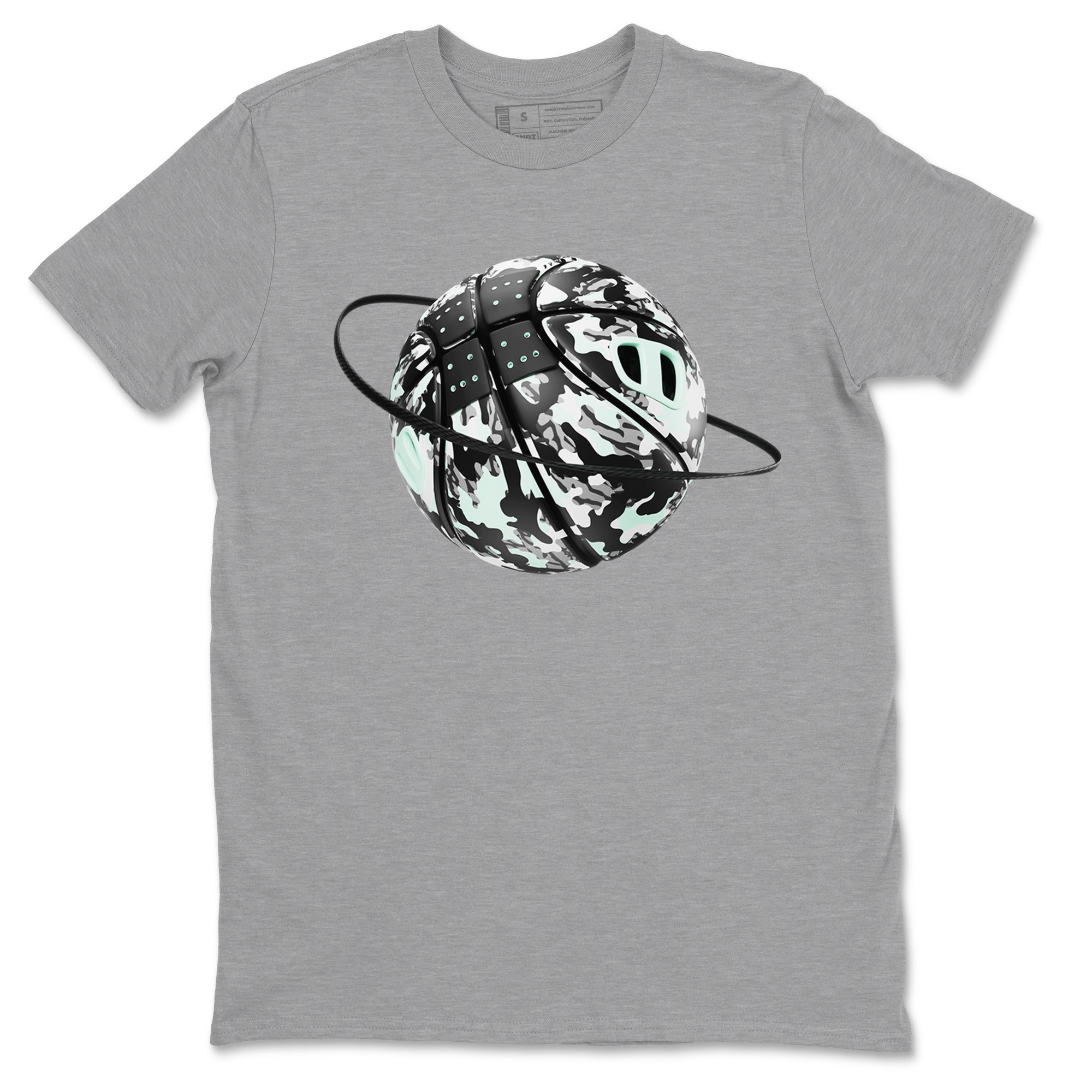 Camo Basketball Planet snkmatch Tees - Air Jordan 3 Green Glow