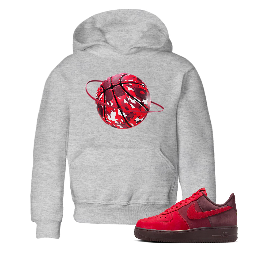 Camo Basketball Planet snkmatch Tees Kids - Air Force 1 Layers Of Love