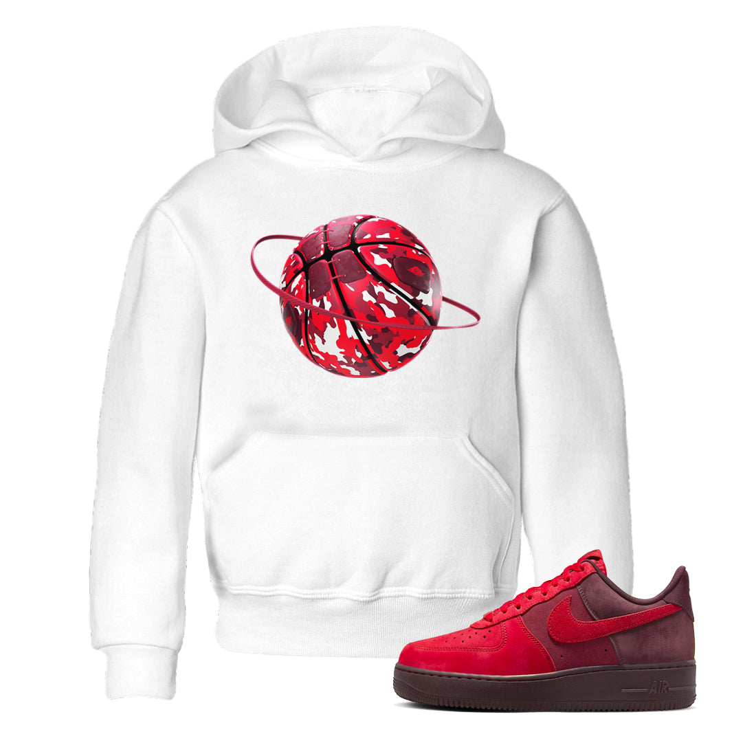 Camo Basketball Planet snkmatch Tees Kids - Air Force 1 Layers Of Love