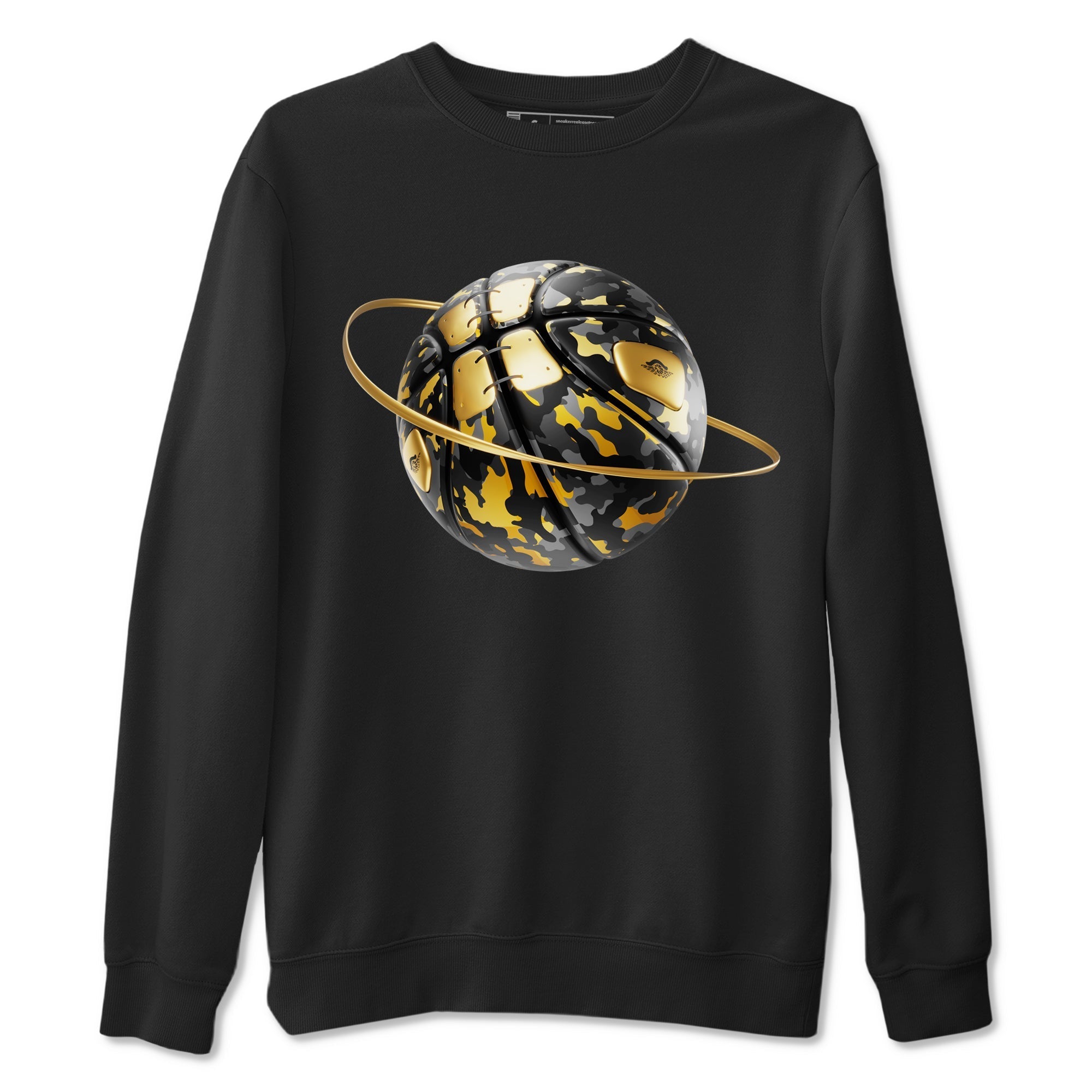 Camo Basketball Planet snkmatch Tees - Air Jordan 1 Black Metallic Gold