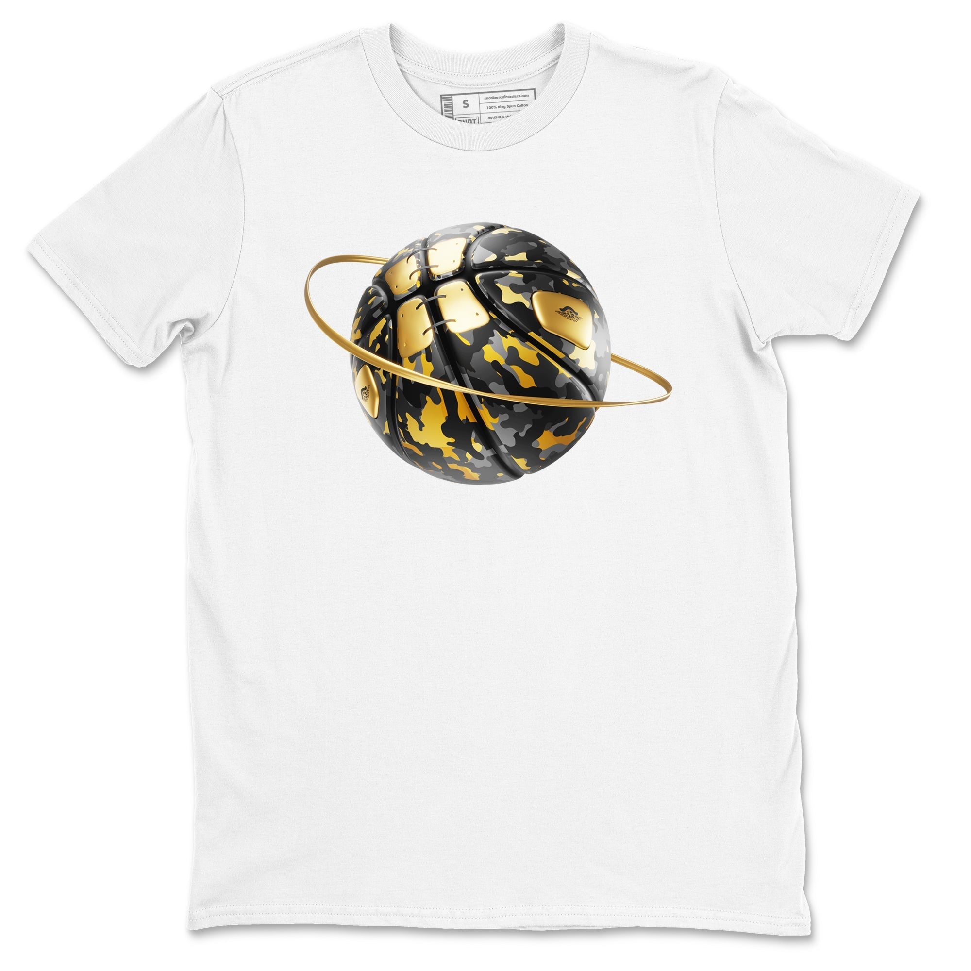 Camo Basketball Planet snkmatch Tees - Air Jordan 1 Black Metallic Gold