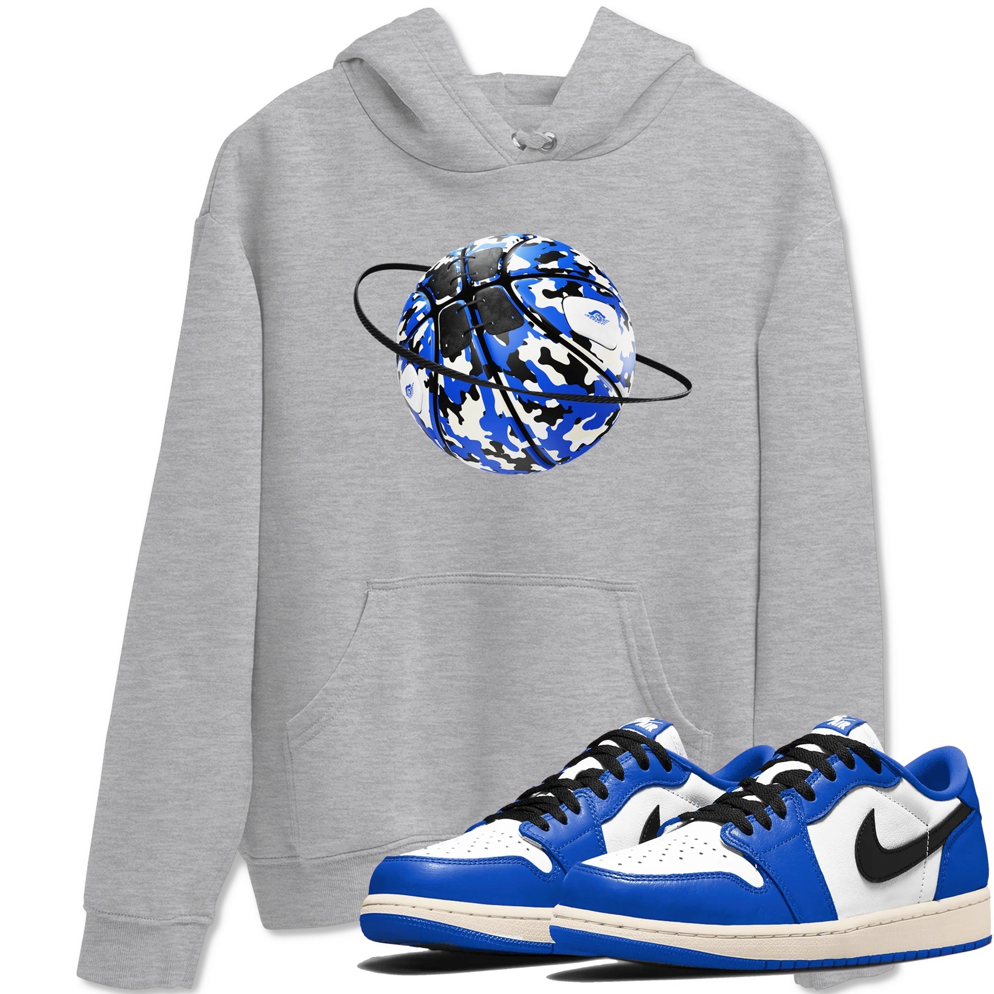 Camo Basketball Planet snkmatch Tees - Air Jordan 1 Game Royal