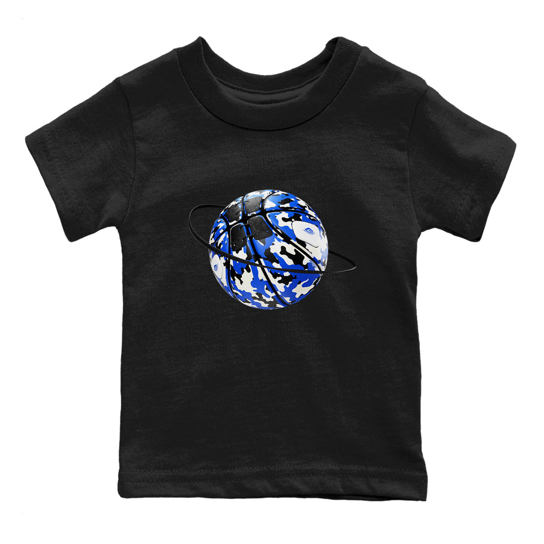 Camo Basketball Planet snkmatch Tees Kids - Air Jordan 1 Game Royal