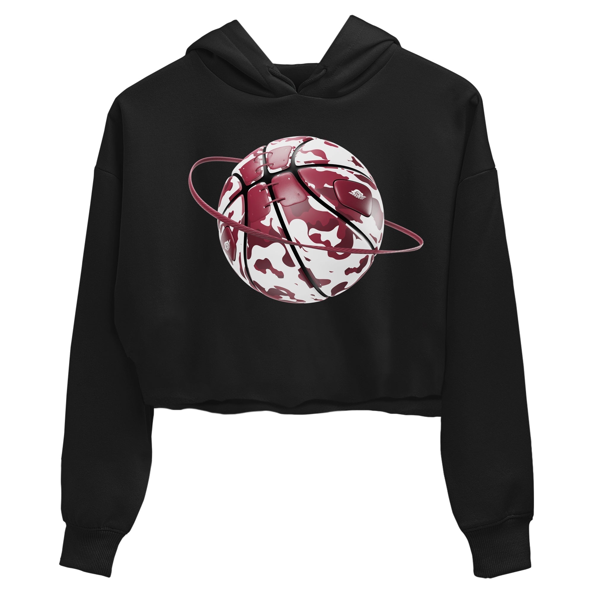 Camo Basketball Planet snkmatch Women's Top - Air Jordan 1 Metallic Burgundy