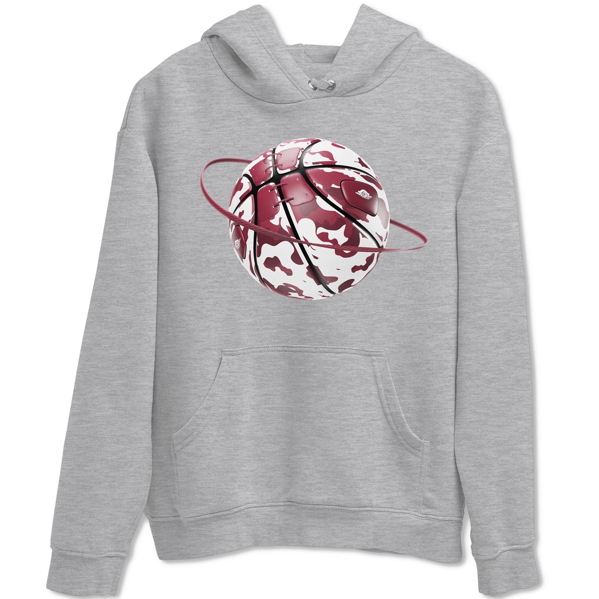 Camo Basketball Planet snkmatch Tee - Air Jordan 1 Metallic Burgundy