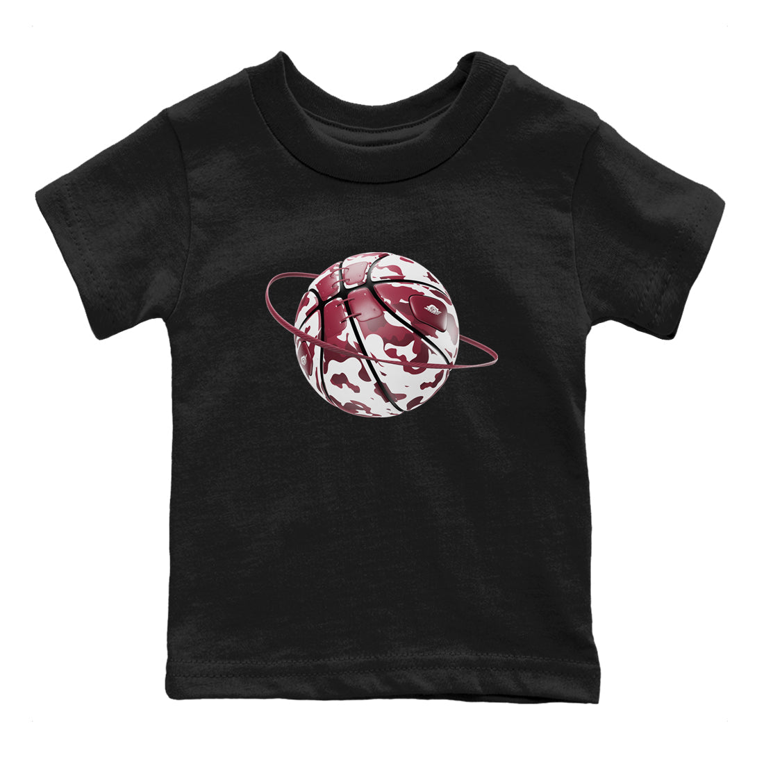 Camo Basketball Planet snkmatch Tee Kids - Air Jordan 1 Metallic Burgundy