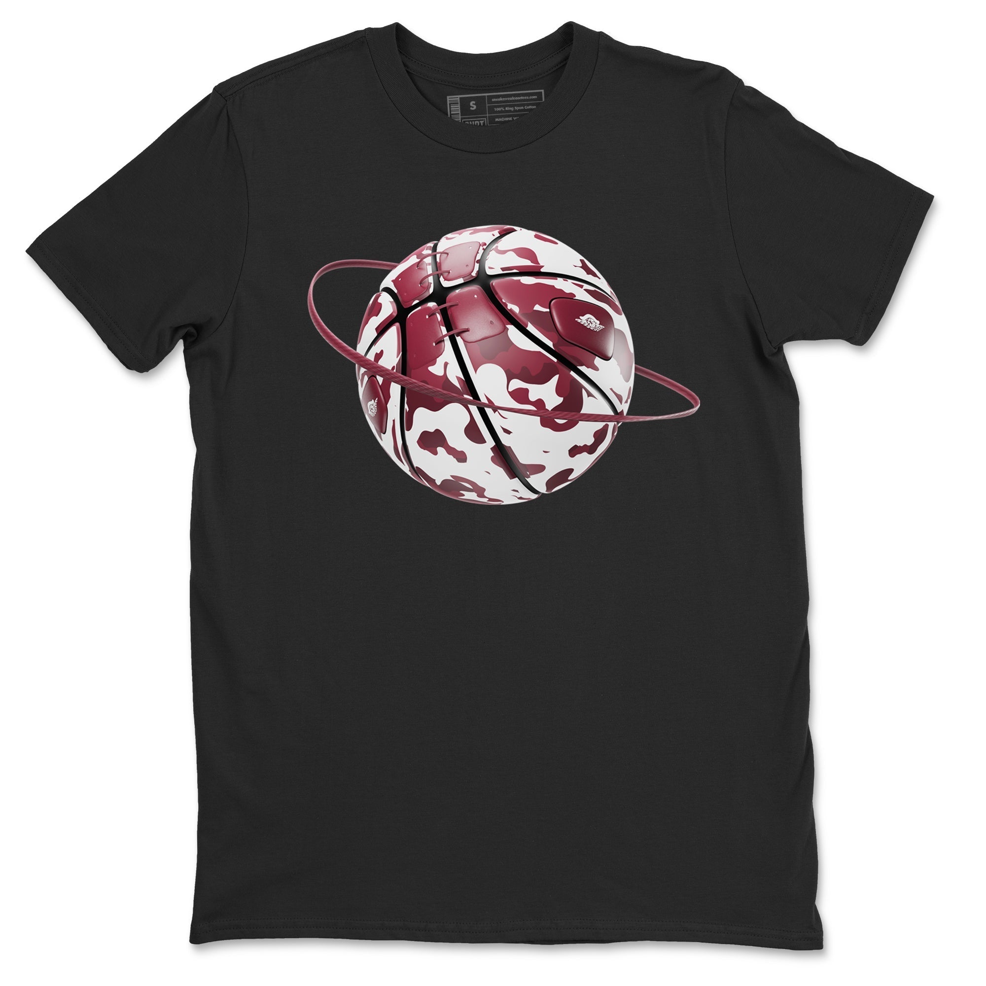 Camo Basketball Planet snkmatch Tee - Air Jordan 1 Metallic Burgundy