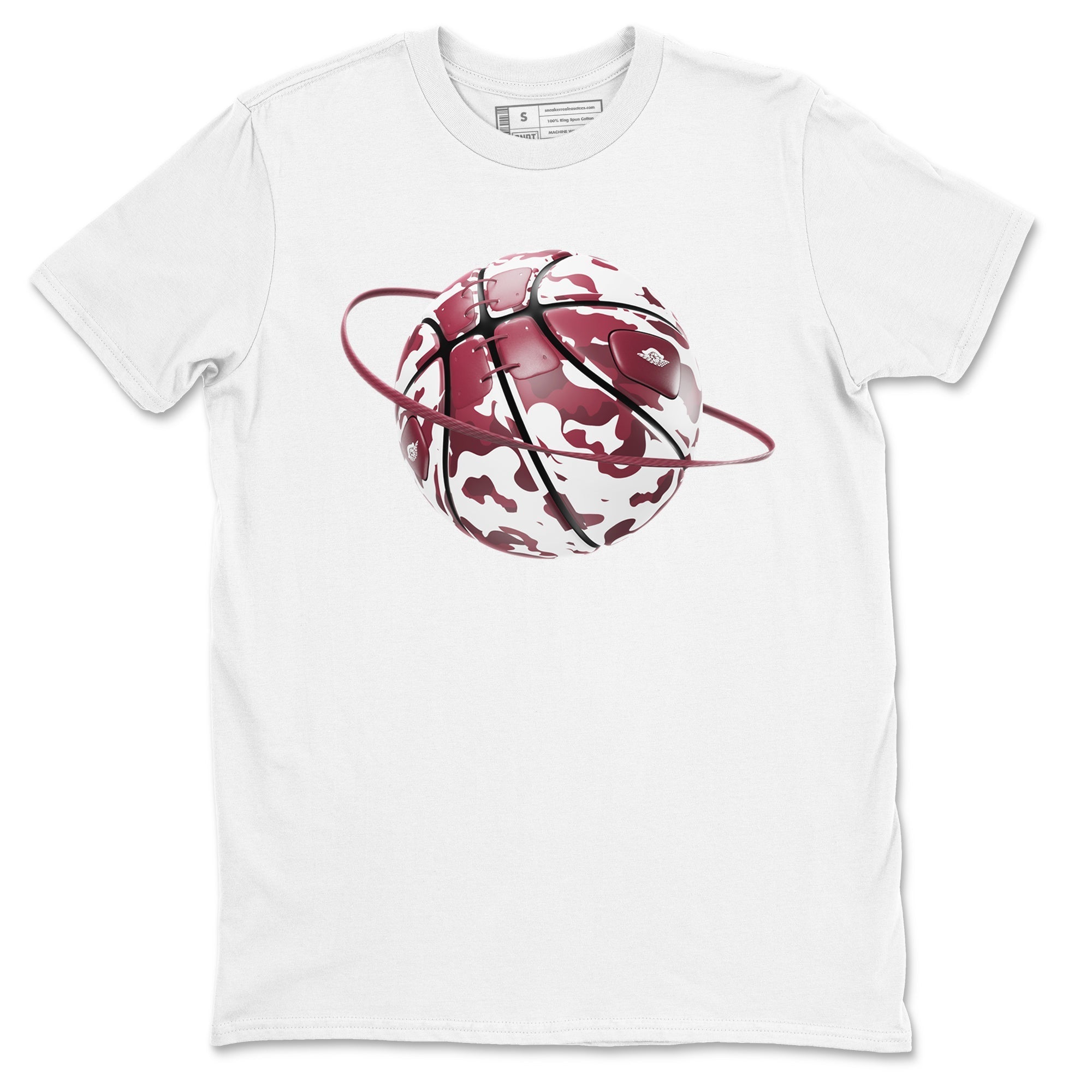 Camo Basketball Planet snkmatch Tee - Air Jordan 1 Metallic Burgundy