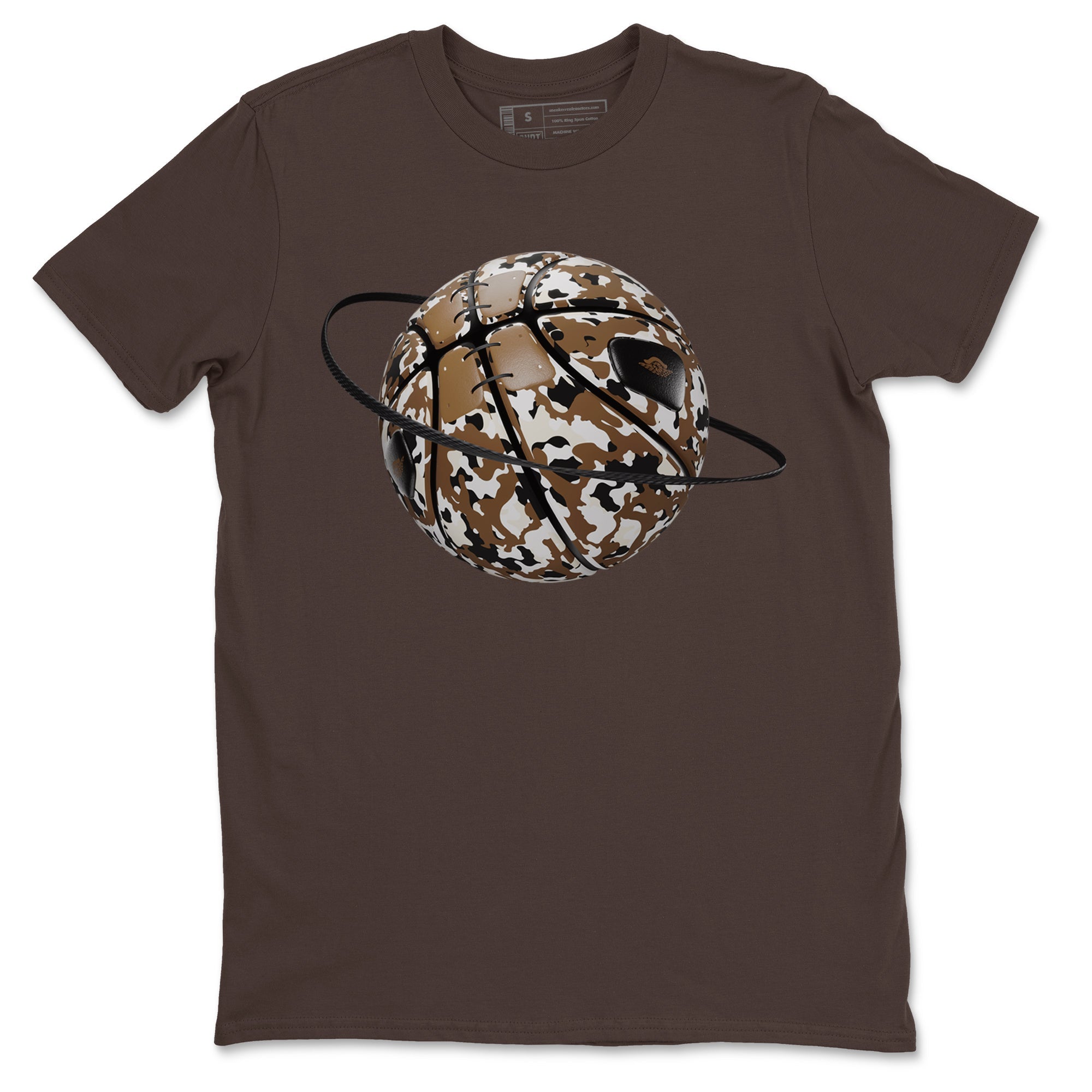 Camo Basketball Planet snkmatch Tees - Air Jordan 1 Mocha